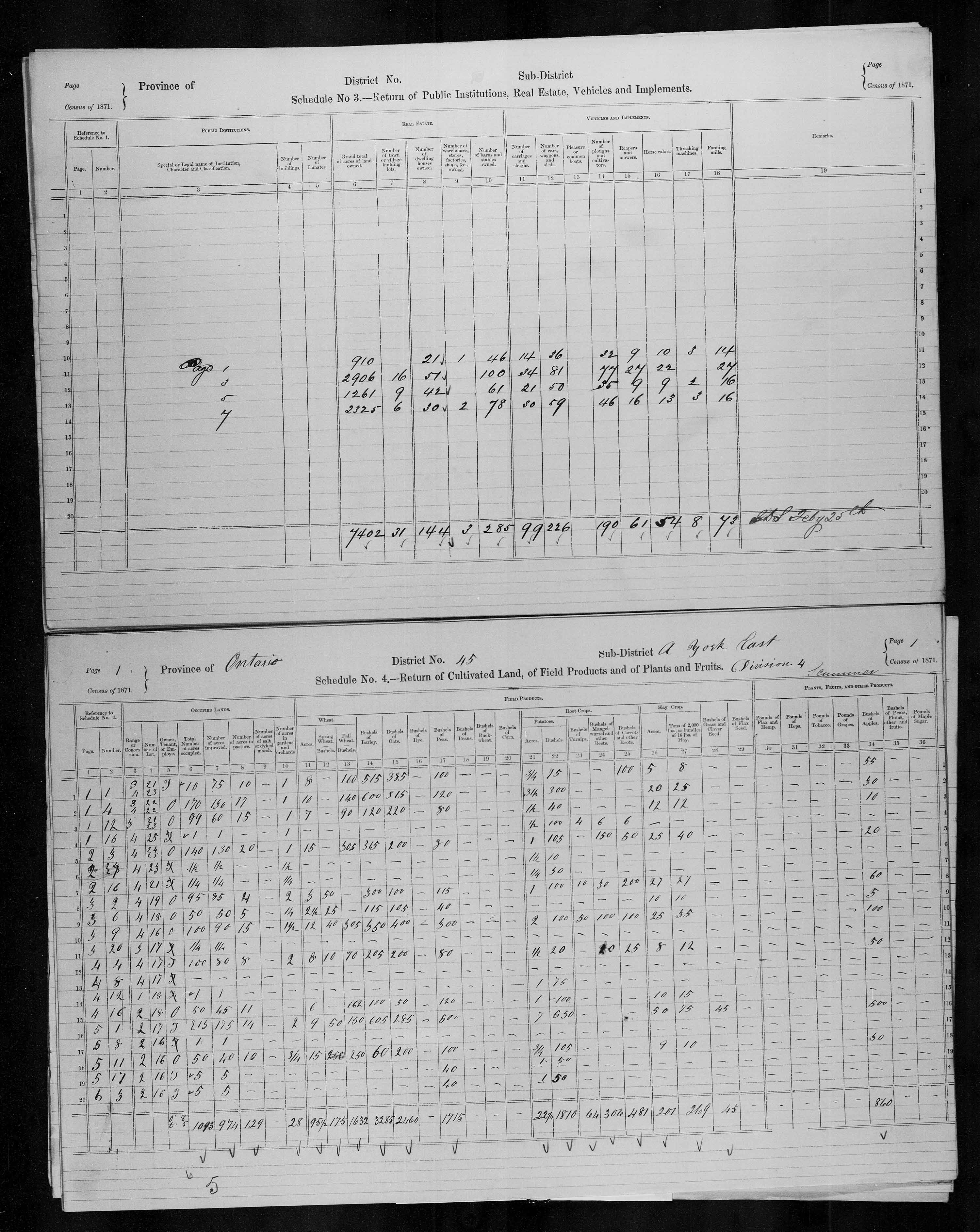 Title: Census of Canada, 1871 - Mikan Number: 142105 - Microform: c-9968