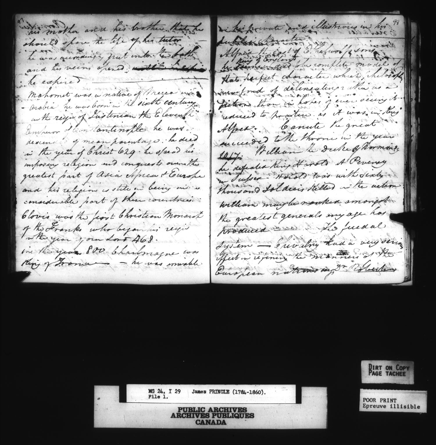 Title: War of 1812: Miscellaneous Records - Mikan Number:  - Microform: h-1664