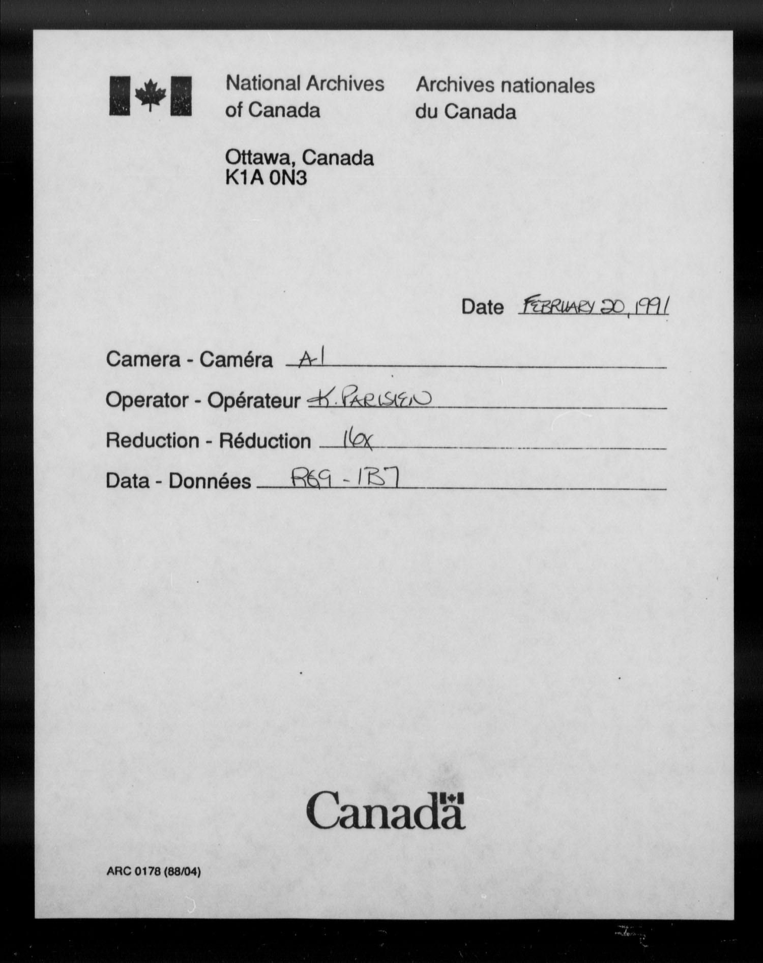 Titre : Guerre de 1812 : Haut-Canada, Recensements, contrles nominatifs et tats de solde, RG 9 1B7 - N d'enregistrement Mikan : 186035 - Microforme : t-10381