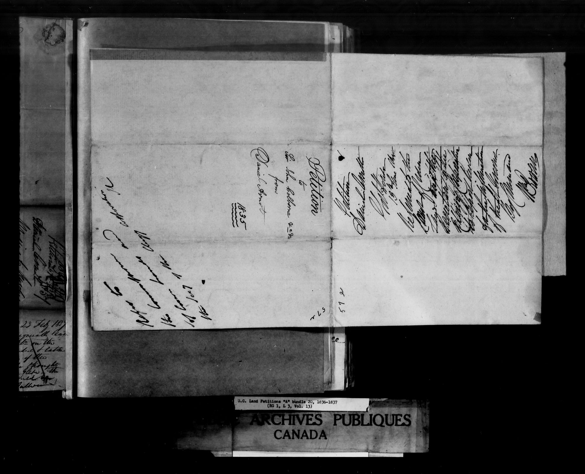 Title: Upper Canada Land Petitions (1763-1865) - Mikan Number: 205131 - Microform: c-1613