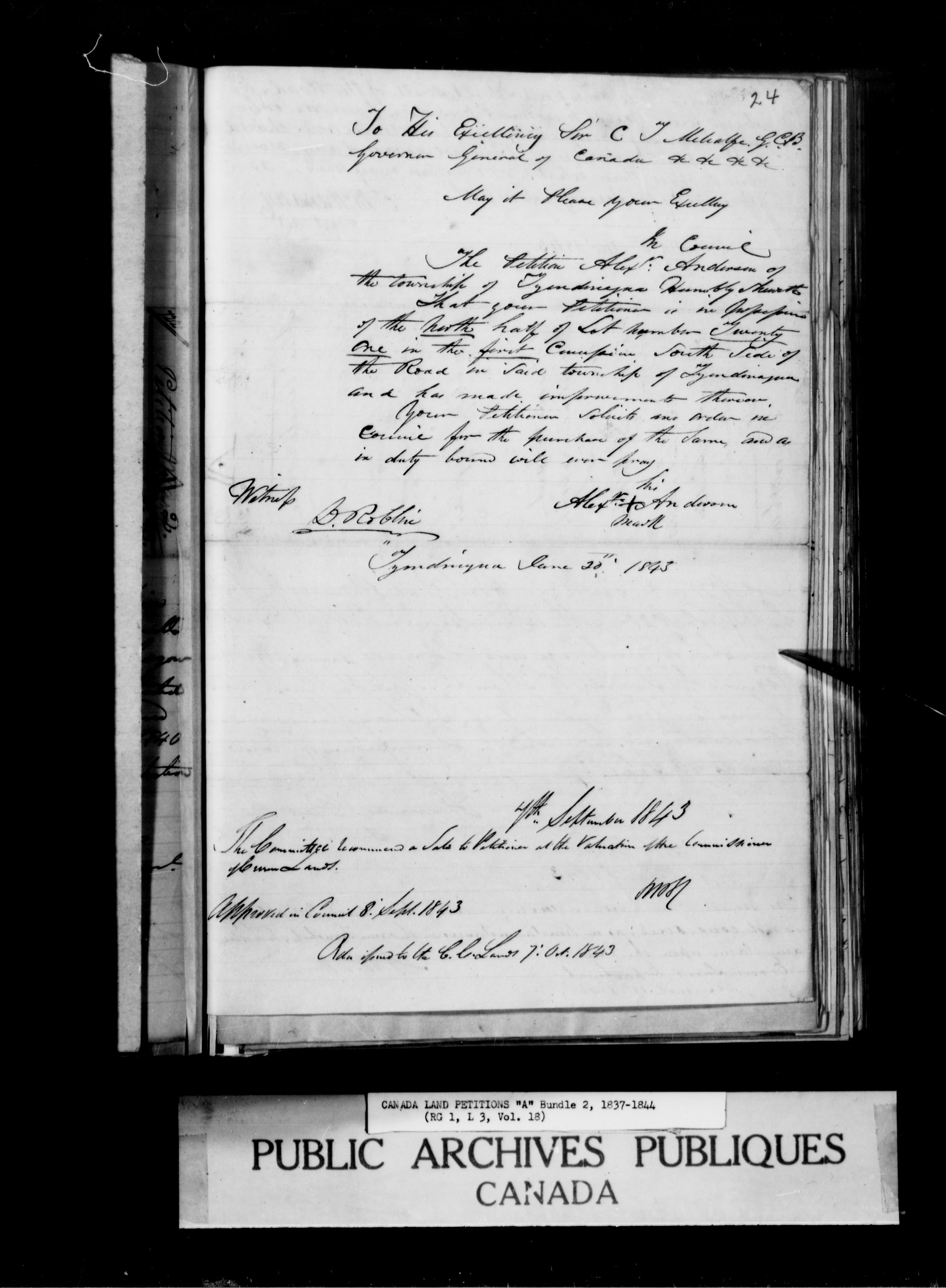 Title: Upper Canada Land Petitions (1763-1865) - Mikan Number: 205131 - Microform: c-1616