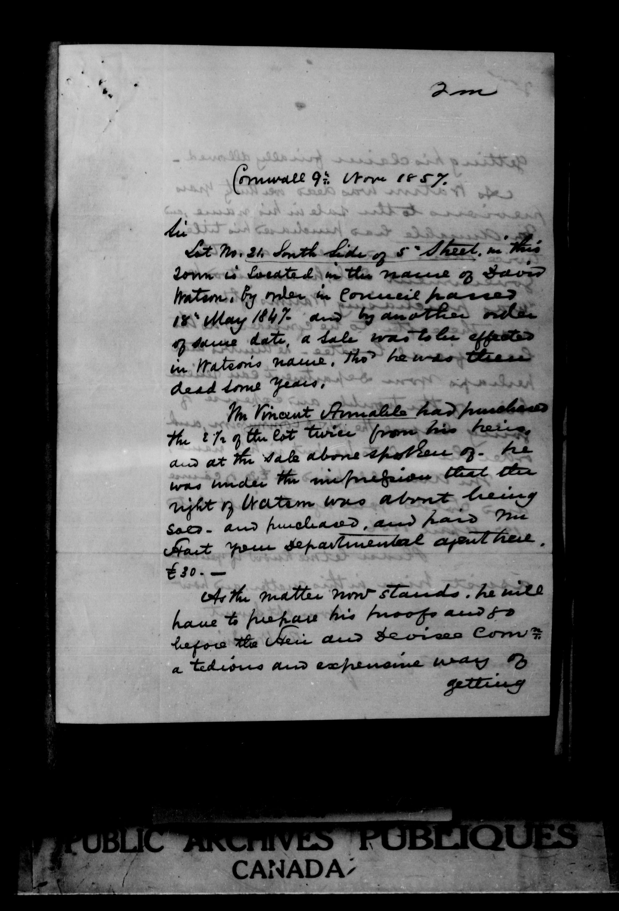 Titre : Demandes de terres du Haut-Canada (1763-1865) - N d'enregistrement Mikan : 205131 - Microforme : c-1618
