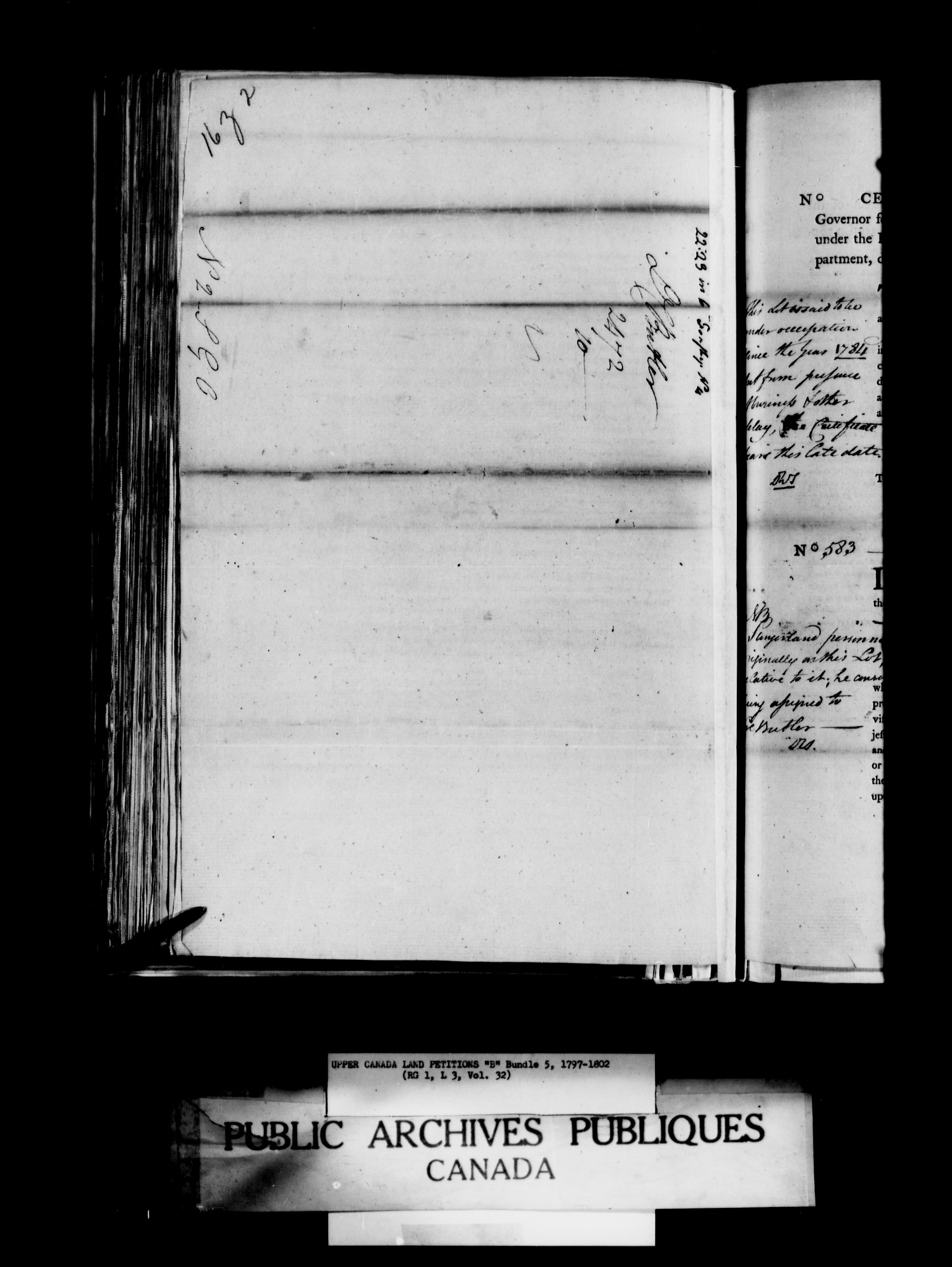 Title: Upper Canada Land Petitions (1763-1865) - Mikan Number: 205131 - Microform: c-1620