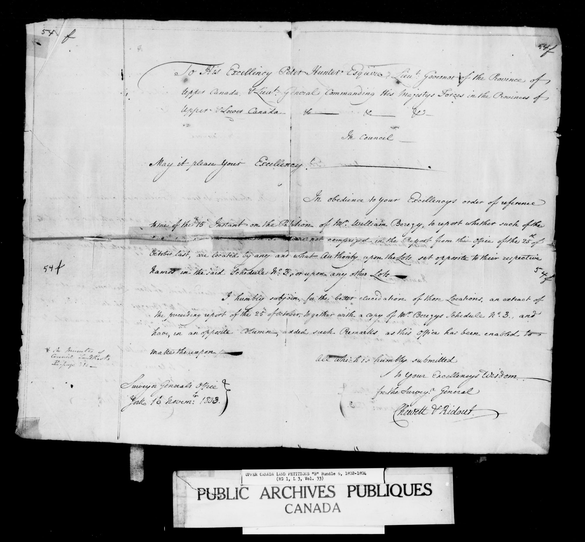 Title: Upper Canada Land Petitions (1763-1865) - Mikan Number: 205131 - Microform: c-1621