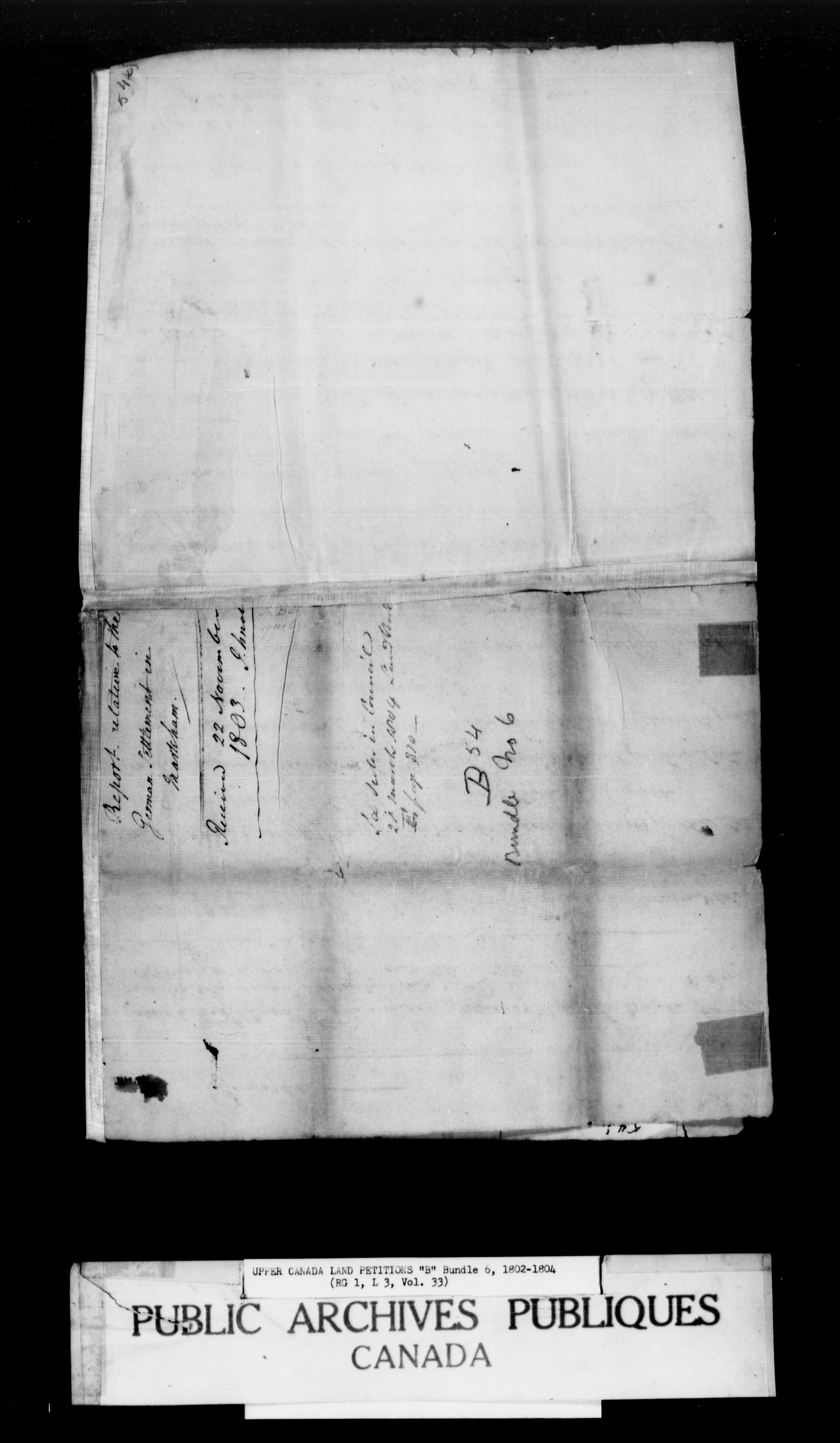 Title: Upper Canada Land Petitions (1763-1865) - Mikan Number: 205131 - Microform: c-1621