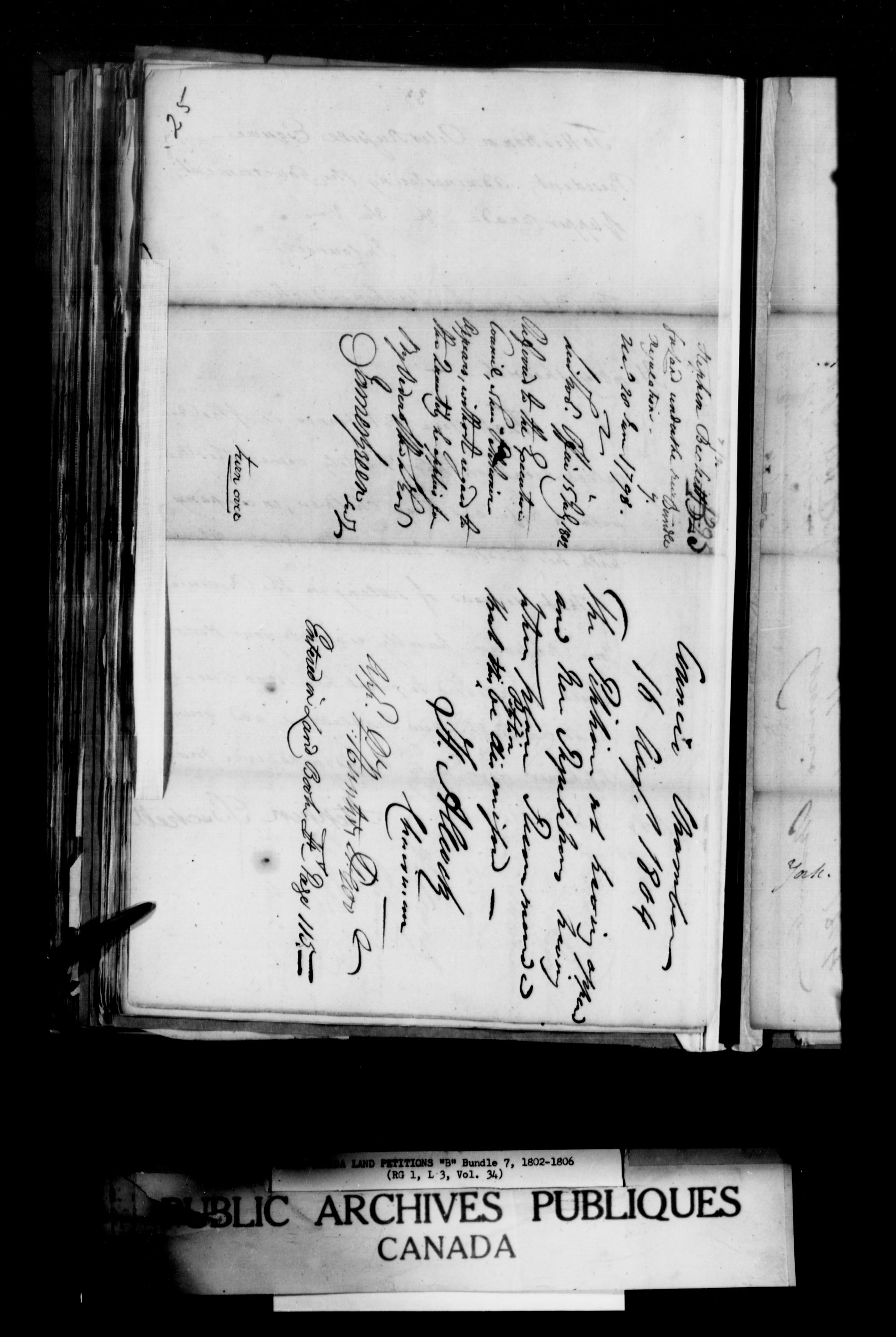 Title: Upper Canada Land Petitions (1763-1865) - Mikan Number: 205131 - Microform: c-1621