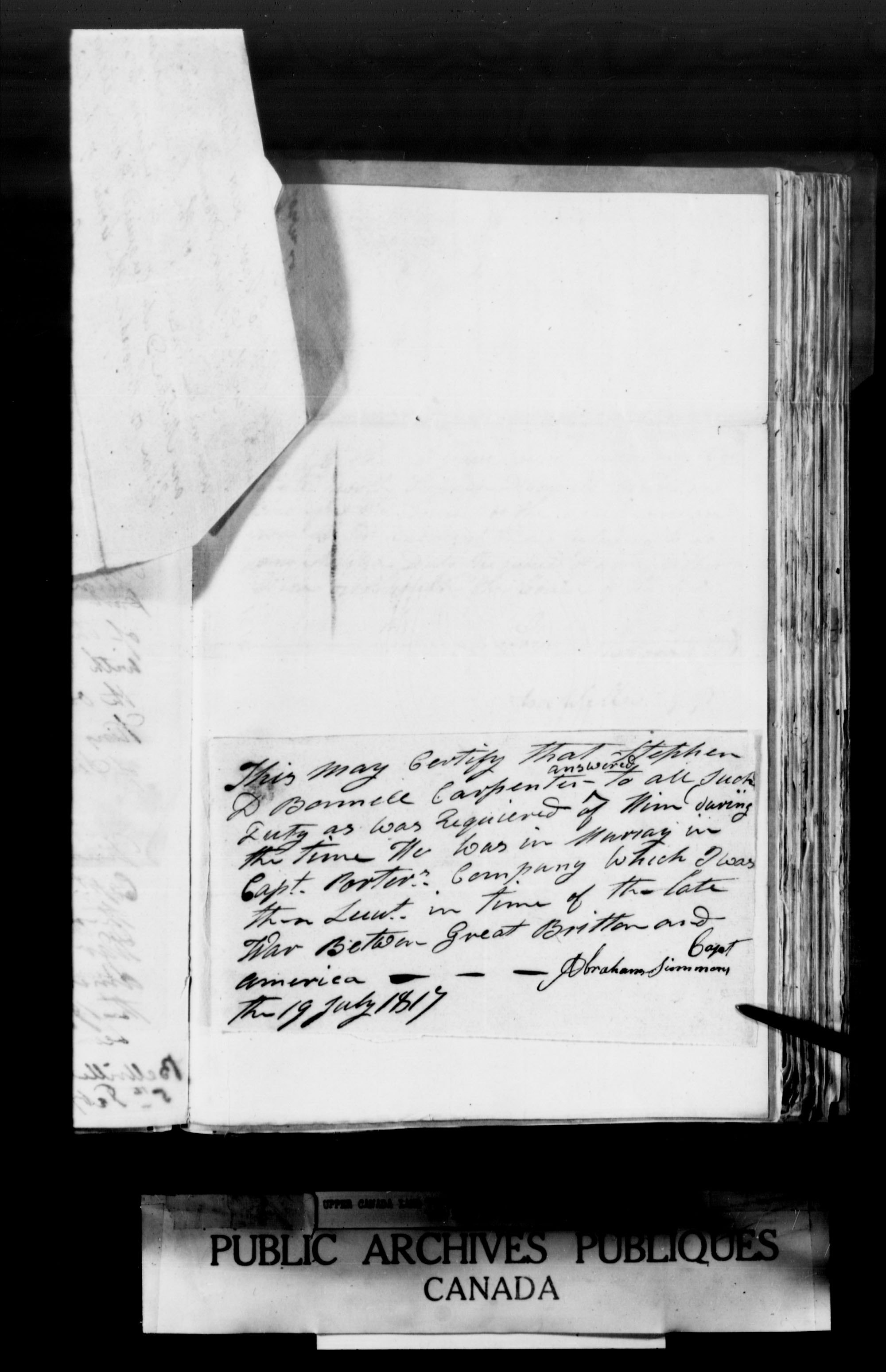 Title: Upper Canada Land Petitions (1763-1865) - Mikan Number: 205131 - Microform: c-1624