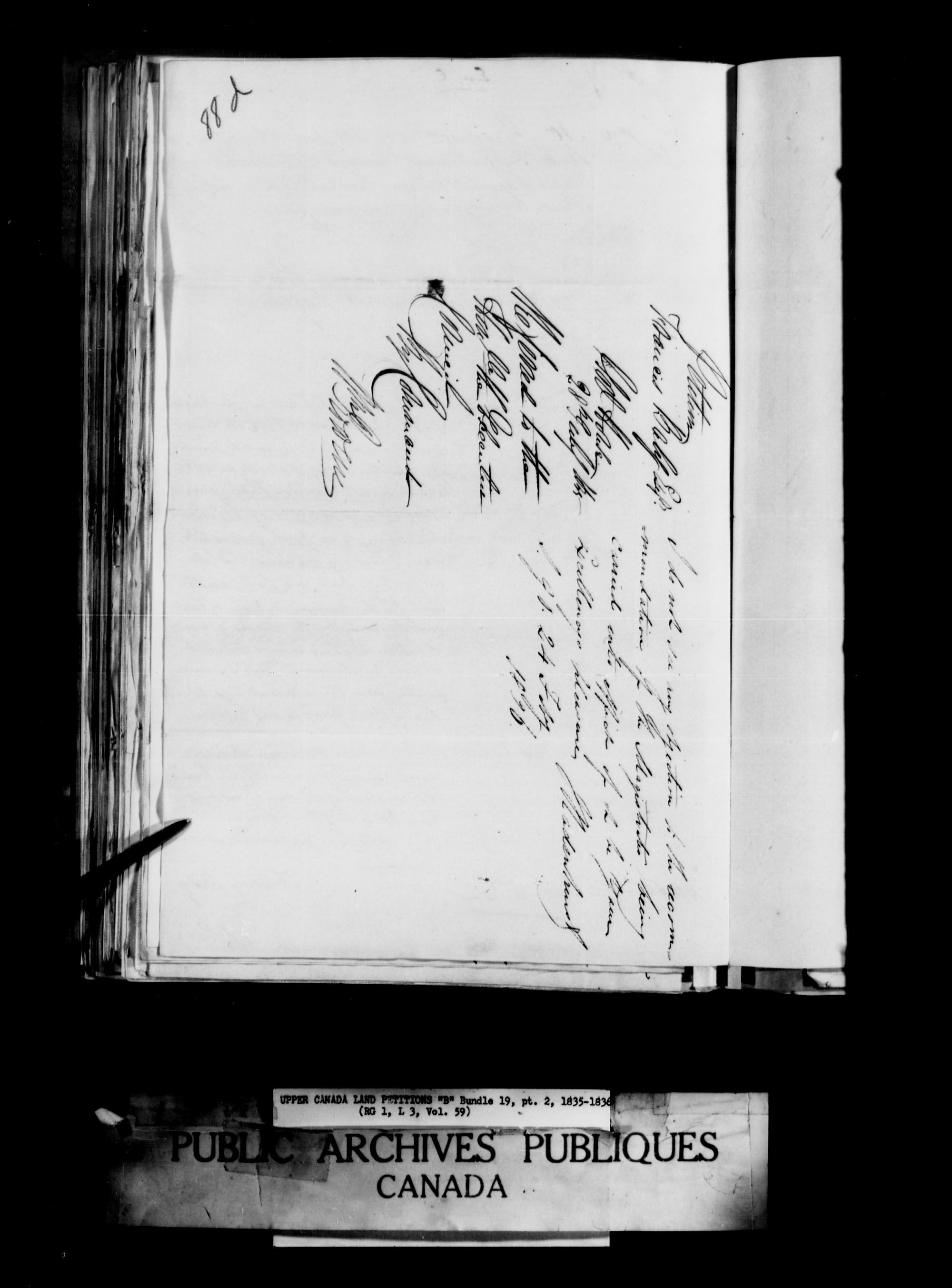 Title: Upper Canada Land Petitions (1763-1865) - Mikan Number: 205131 - Microform: c-1632