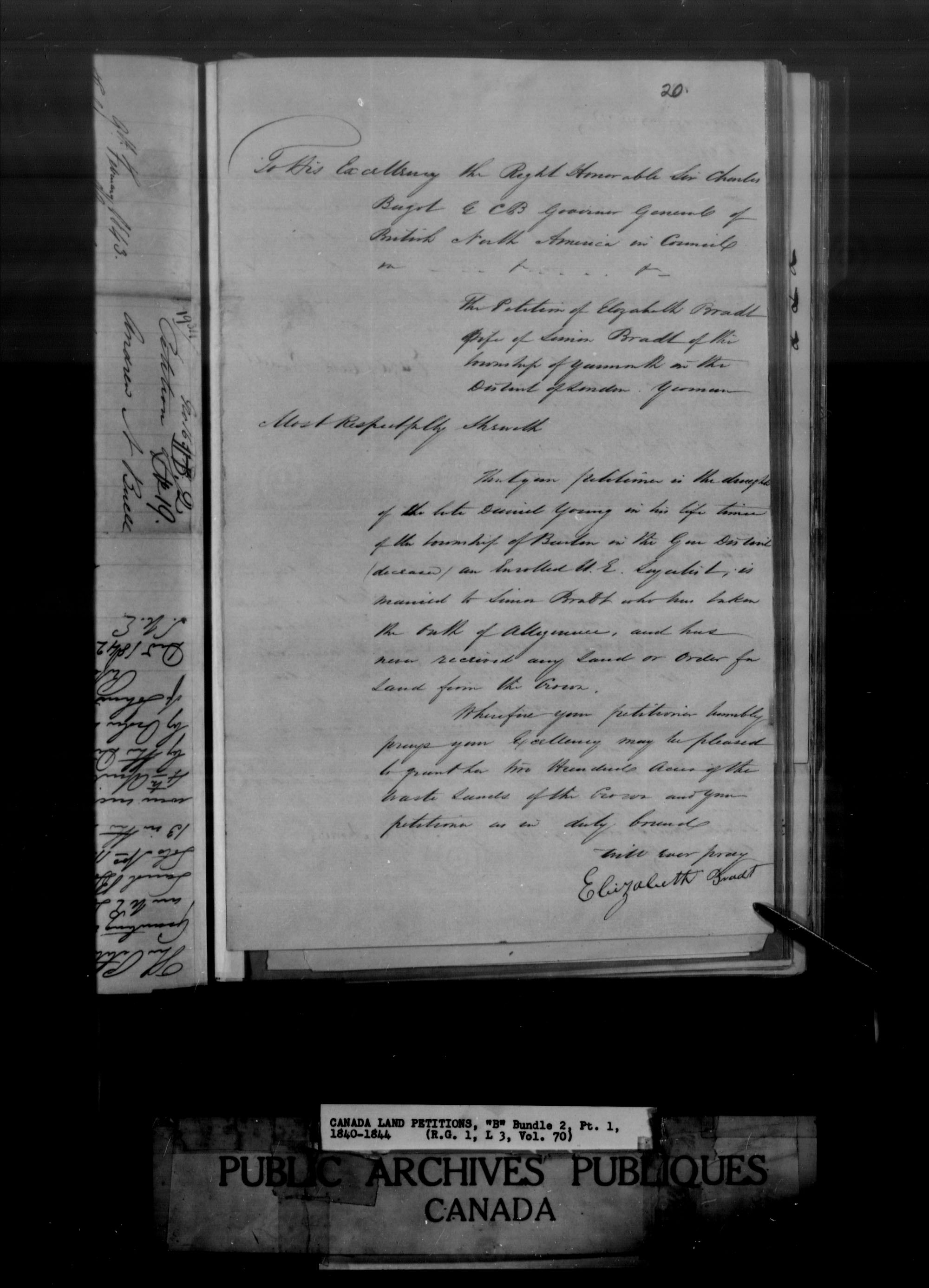Title: Upper Canada Land Petitions (1763-1865) - Mikan Number: 205131 - Microform: c-1636