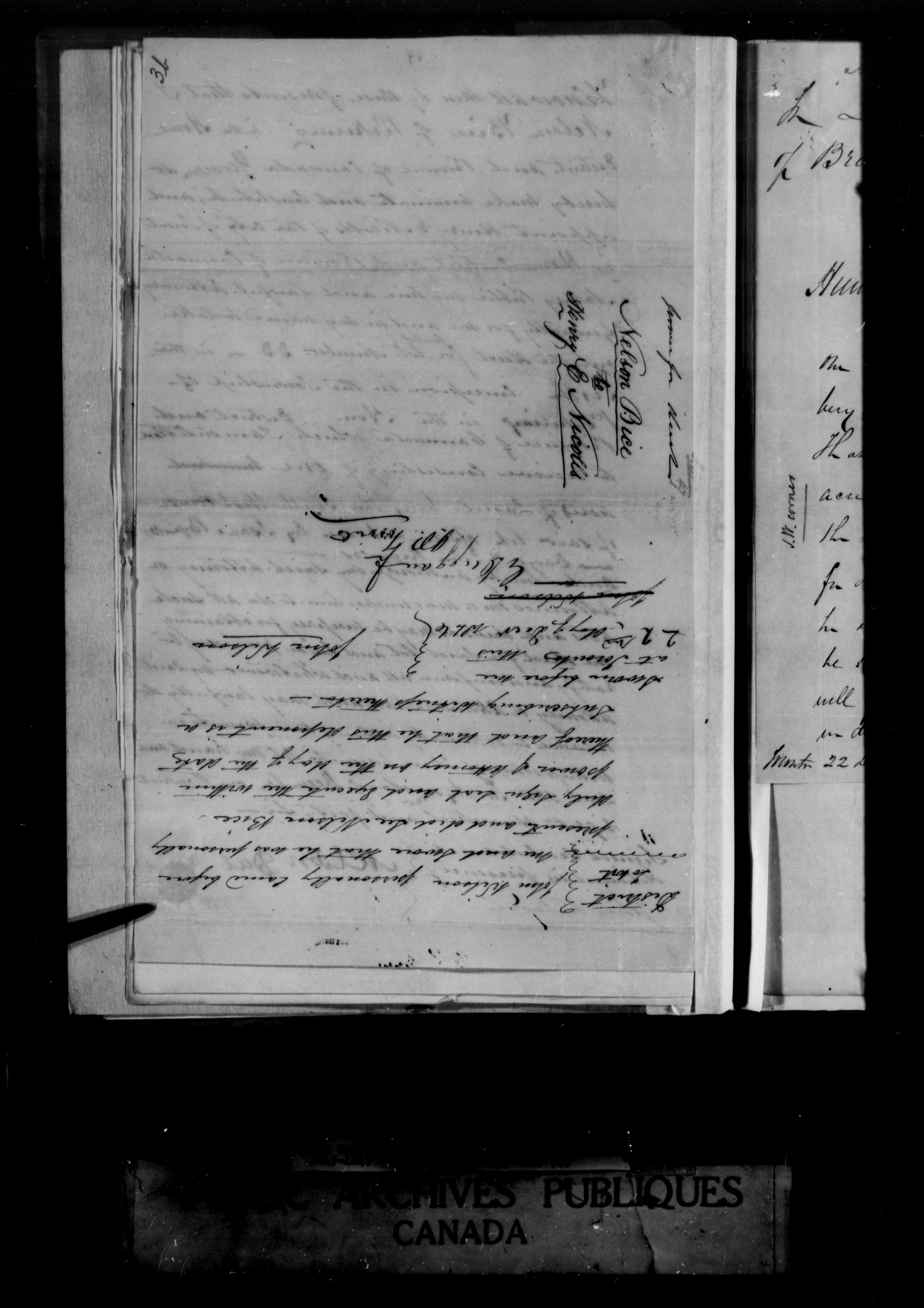 Titre : Demandes de terres du Haut-Canada (1763-1865) - N d'enregistrement Mikan : 205131 - Microforme : c-1638
