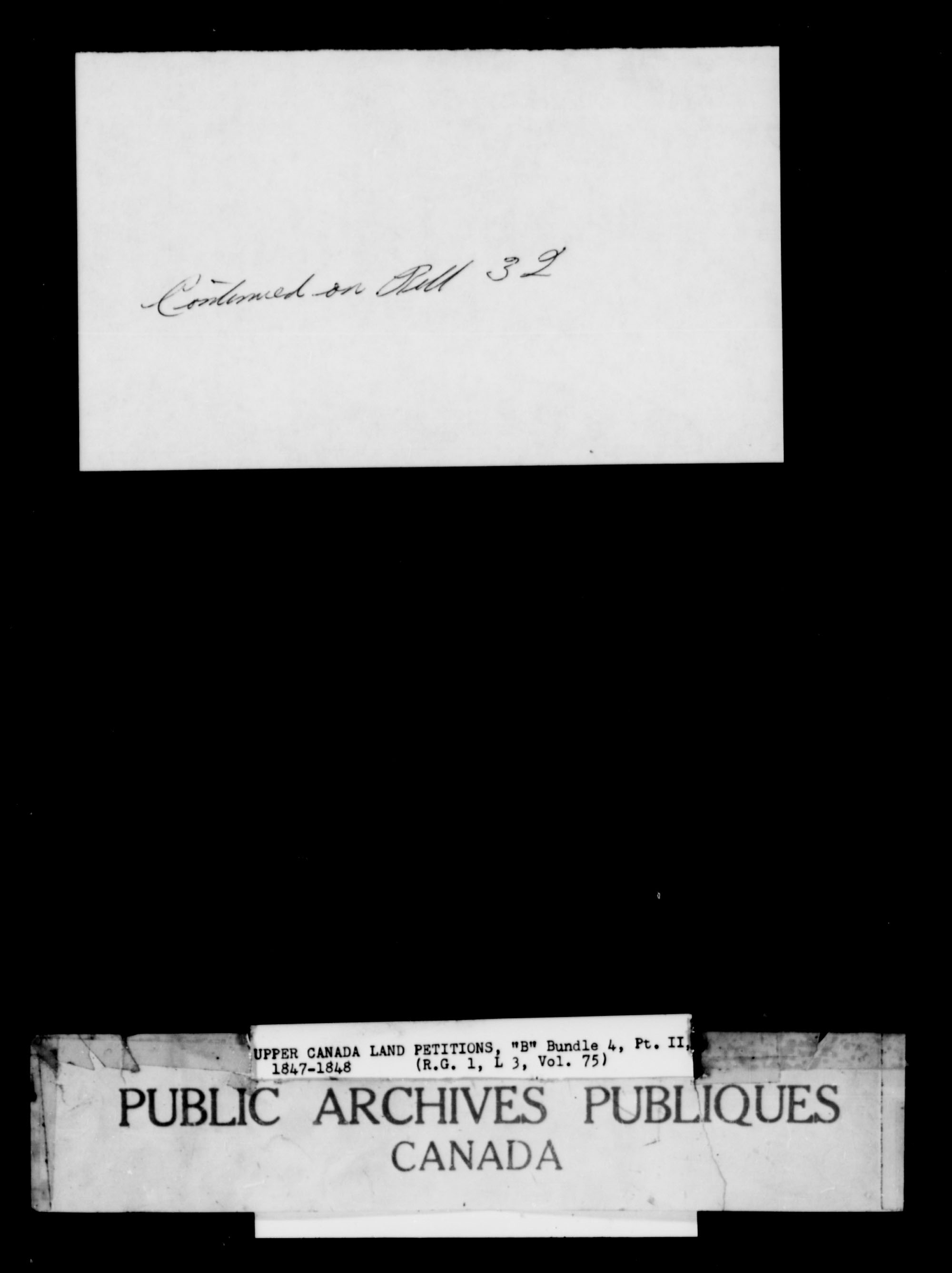 Titre : Demandes de terres du Haut-Canada (1763-1865) - N d'enregistrement Mikan : 205131 - Microforme : c-1639