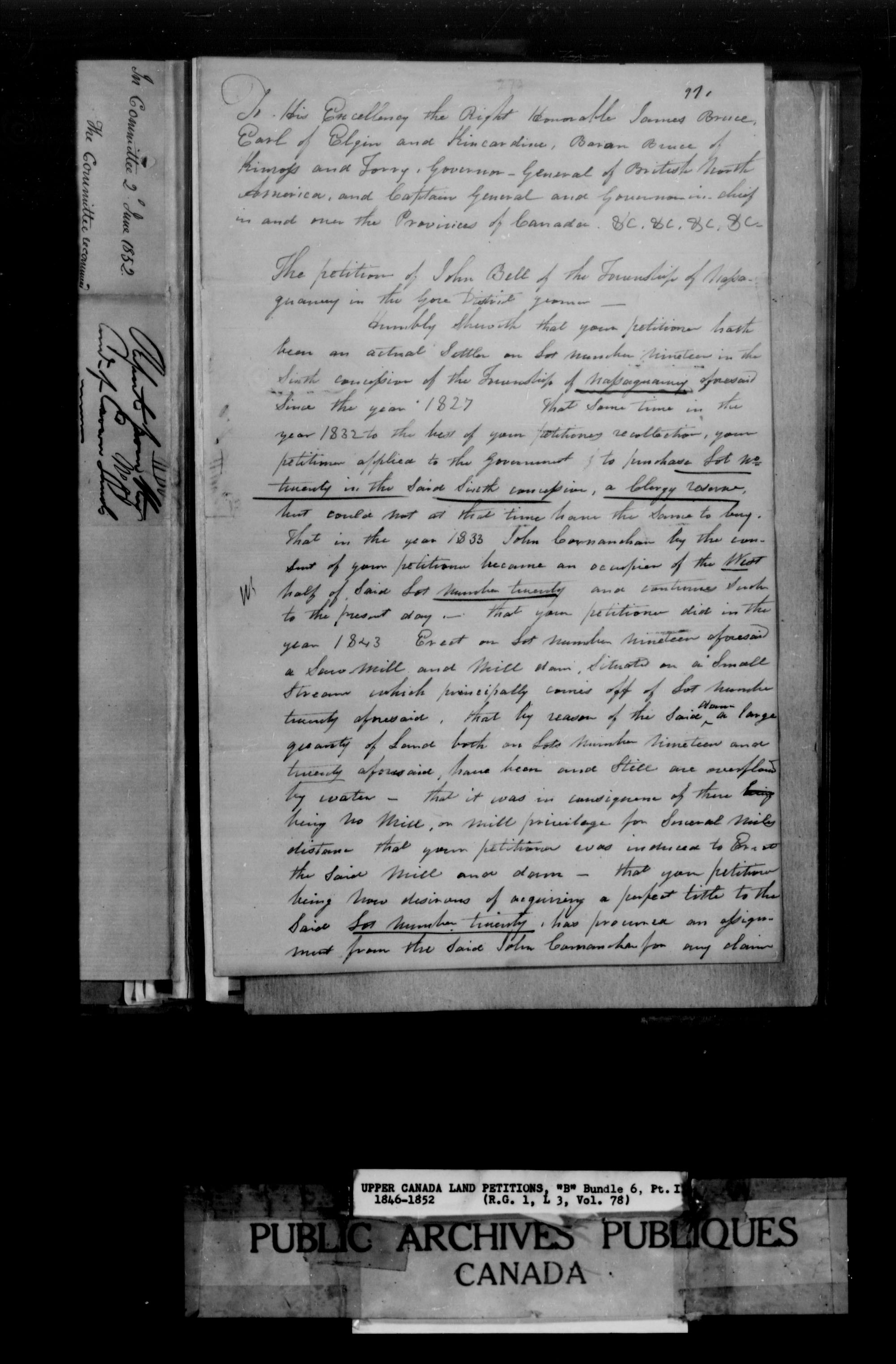 Title: Upper Canada Land Petitions (1763-1865) - Mikan Number: 205131 - Microform: c-1642