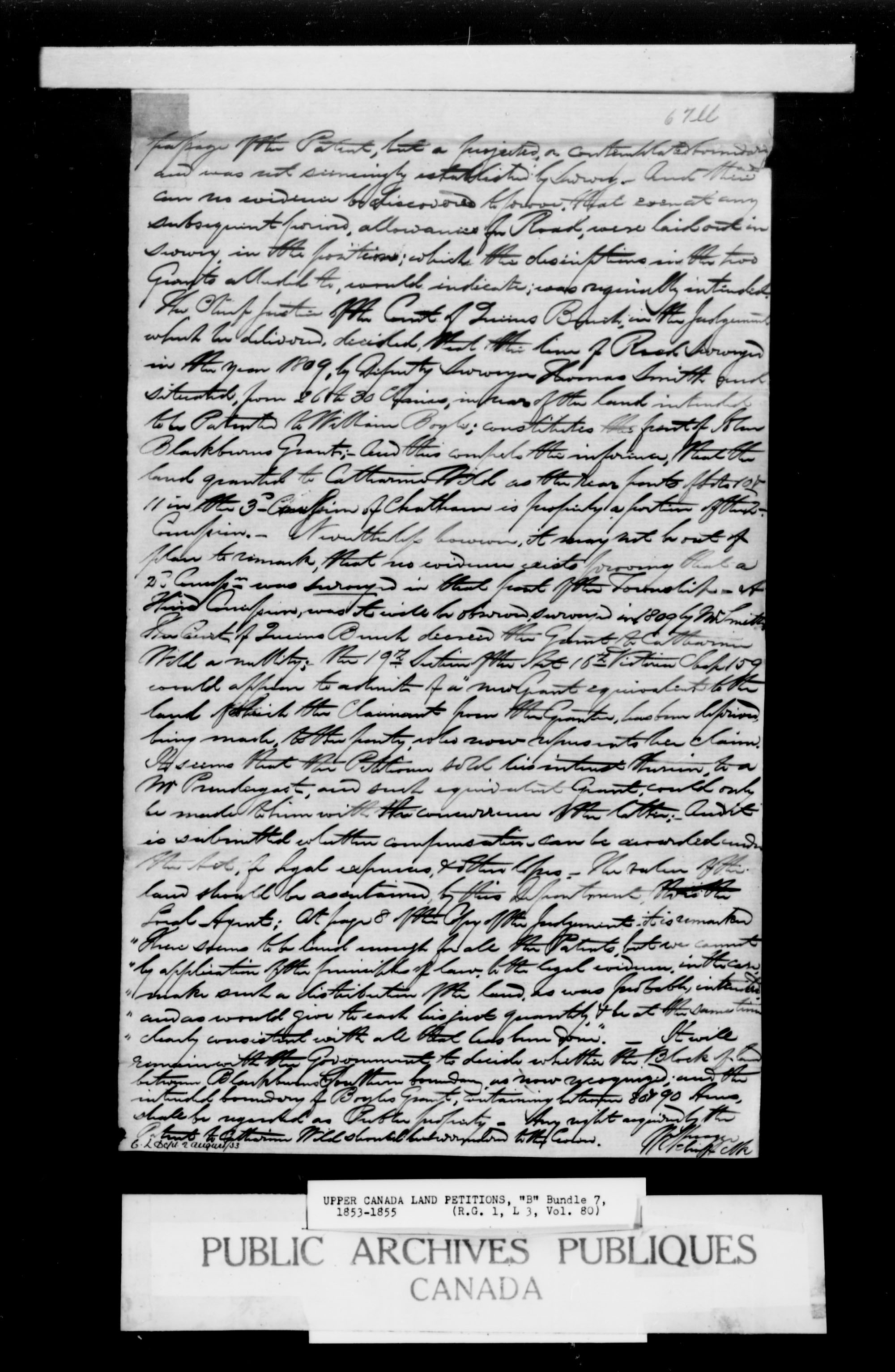 Titre : Demandes de terres du Haut-Canada (1763-1865) - N d'enregistrement Mikan : 205131 - Microforme : c-1642