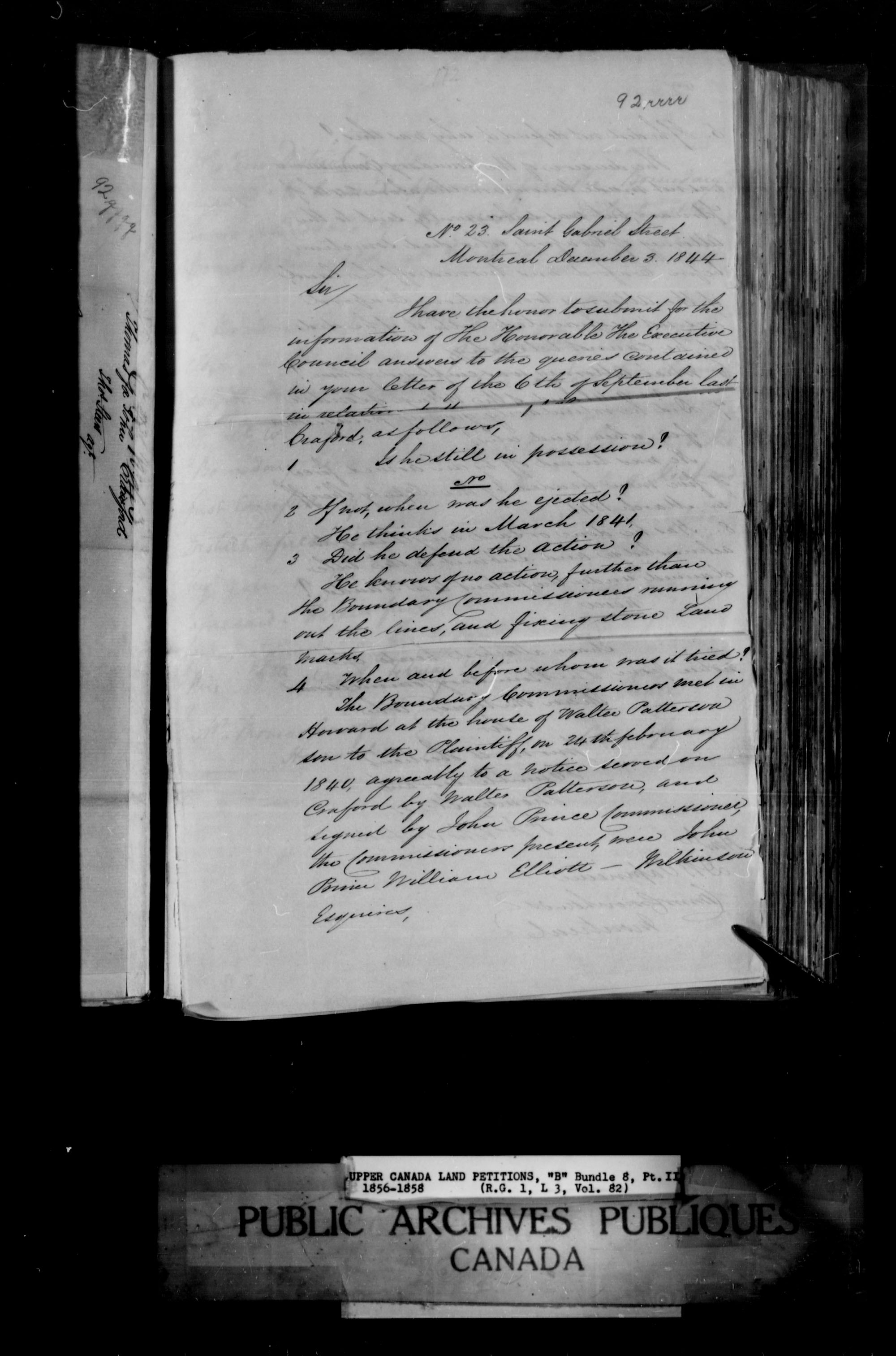 Title: Upper Canada Land Petitions (1763-1865) - Mikan Number: 205131 - Microform: c-1644
