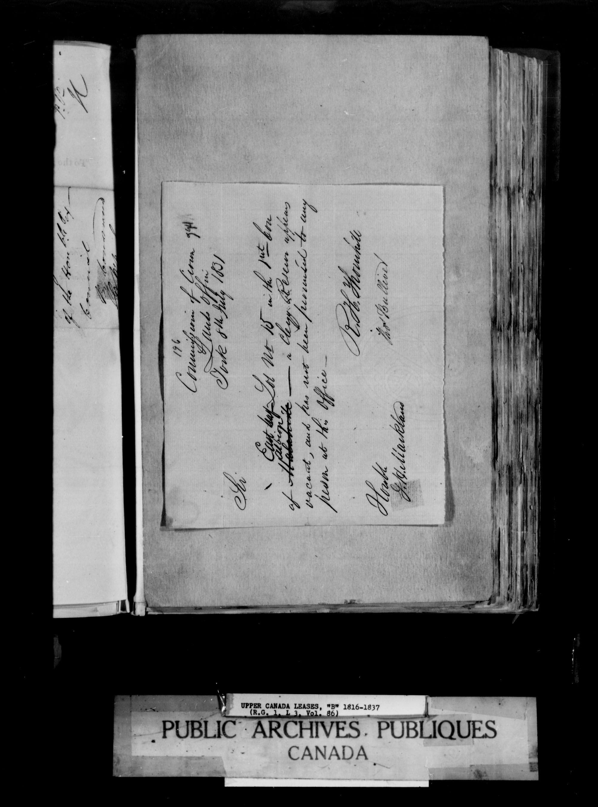 Title: Upper Canada Land Petitions (1763-1865) - Mikan Number: 205131 - Microform: c-1645