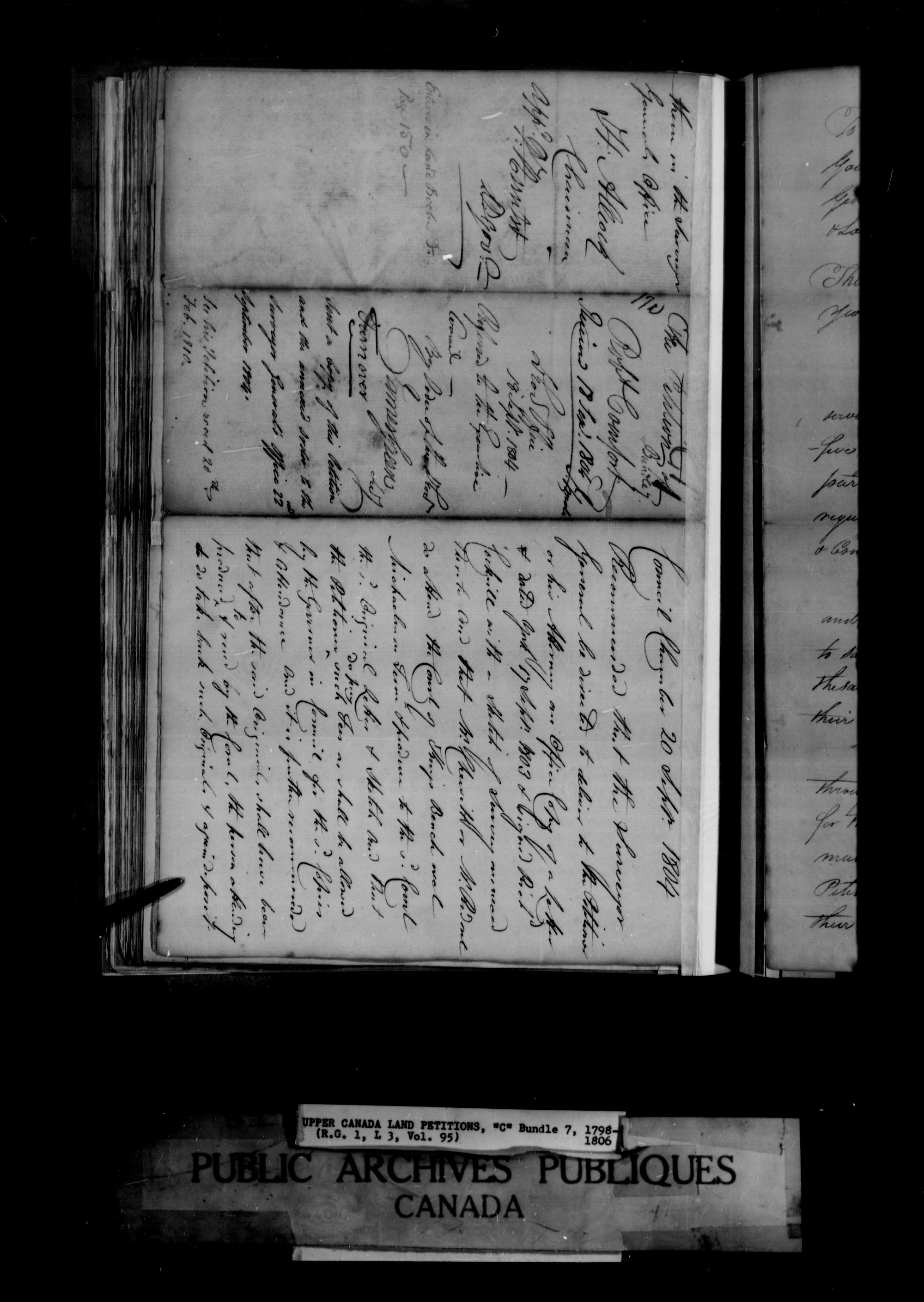 Title: Upper Canada Land Petitions (1763-1865) - Mikan Number: 205131 - Microform: c-1650