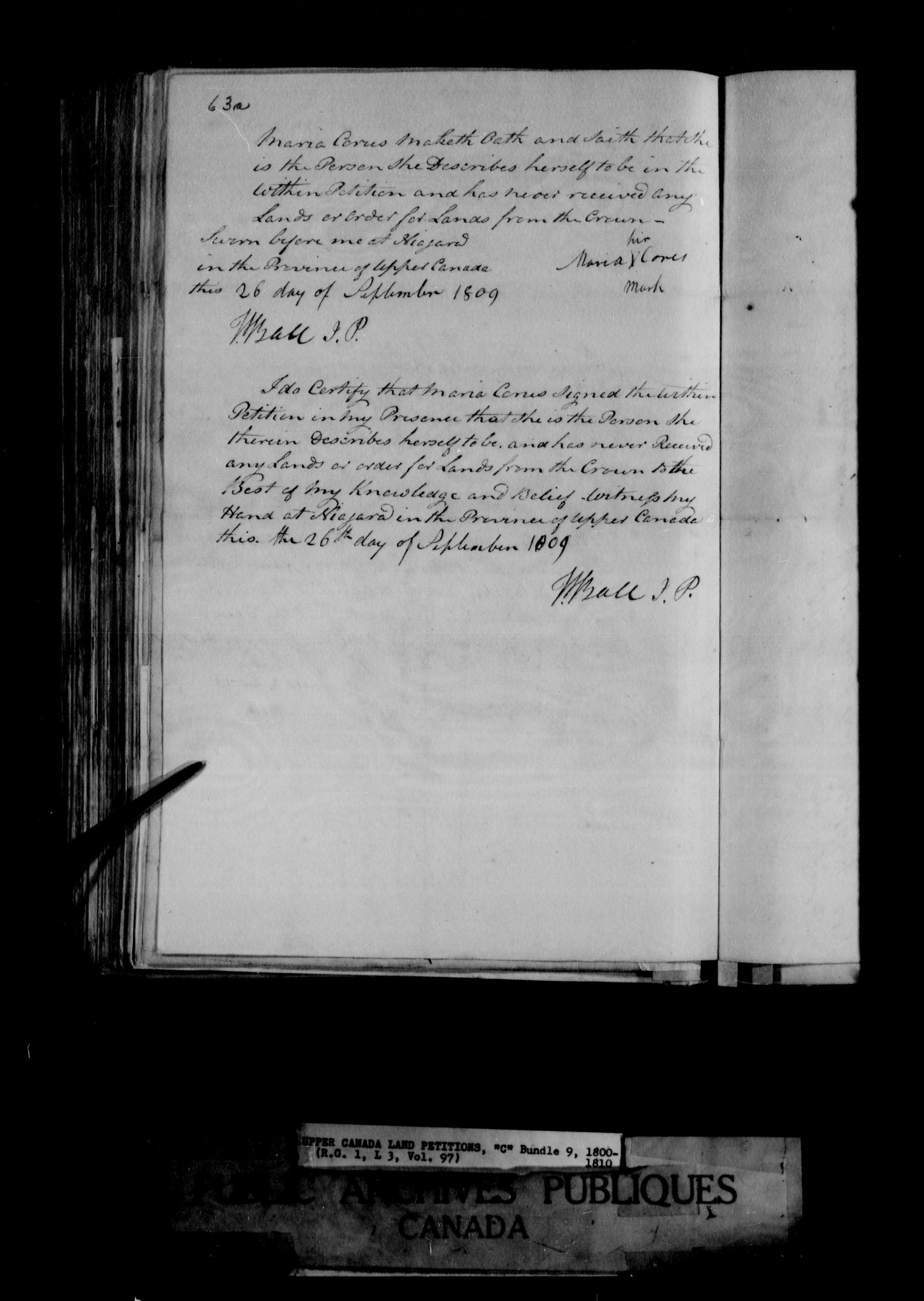 Title: Upper Canada Land Petitions (1763-1865) - Mikan Number: 205131 - Microform: c-1651