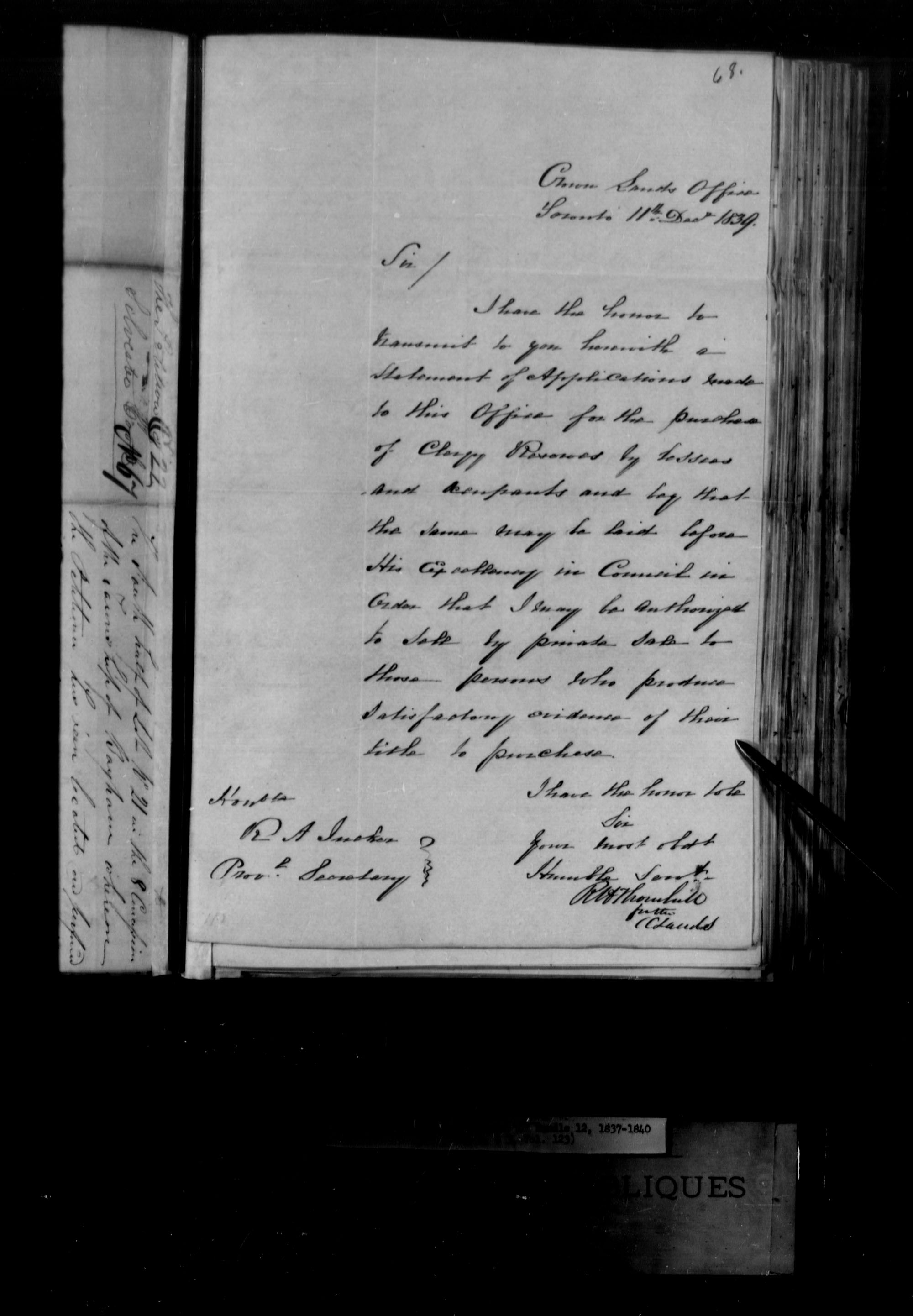 Title: Upper Canada Land Petitions (1763-1865) - Mikan Number: 205131 - Microform: c-1730