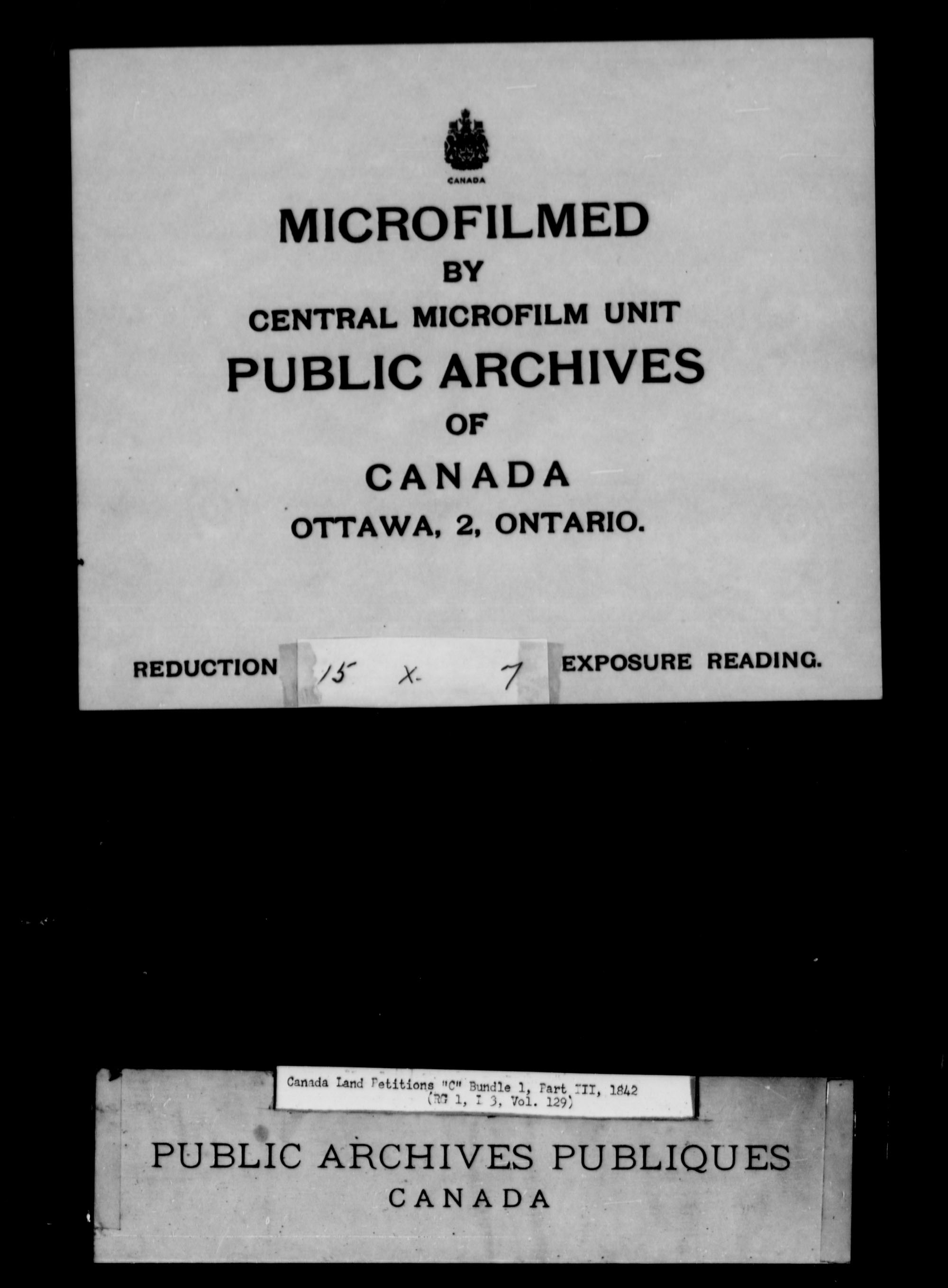 Titre : Demandes de terres du Haut-Canada (1763-1865) - N d'enregistrement Mikan : 205131 - Microforme : c-1733
