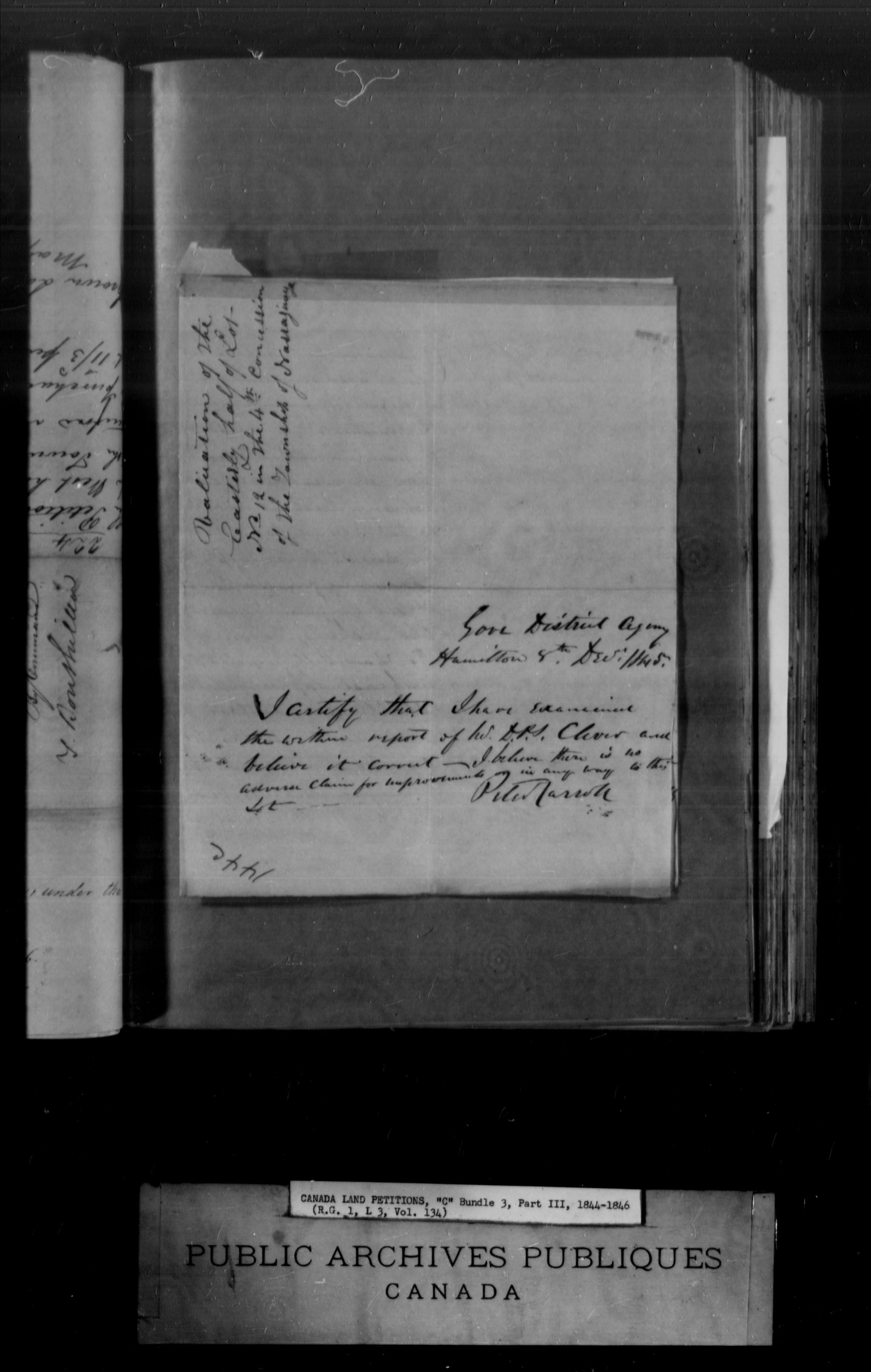 Title: Upper Canada Land Petitions (1763-1865) - Mikan Number: 205131 - Microform: c-1735