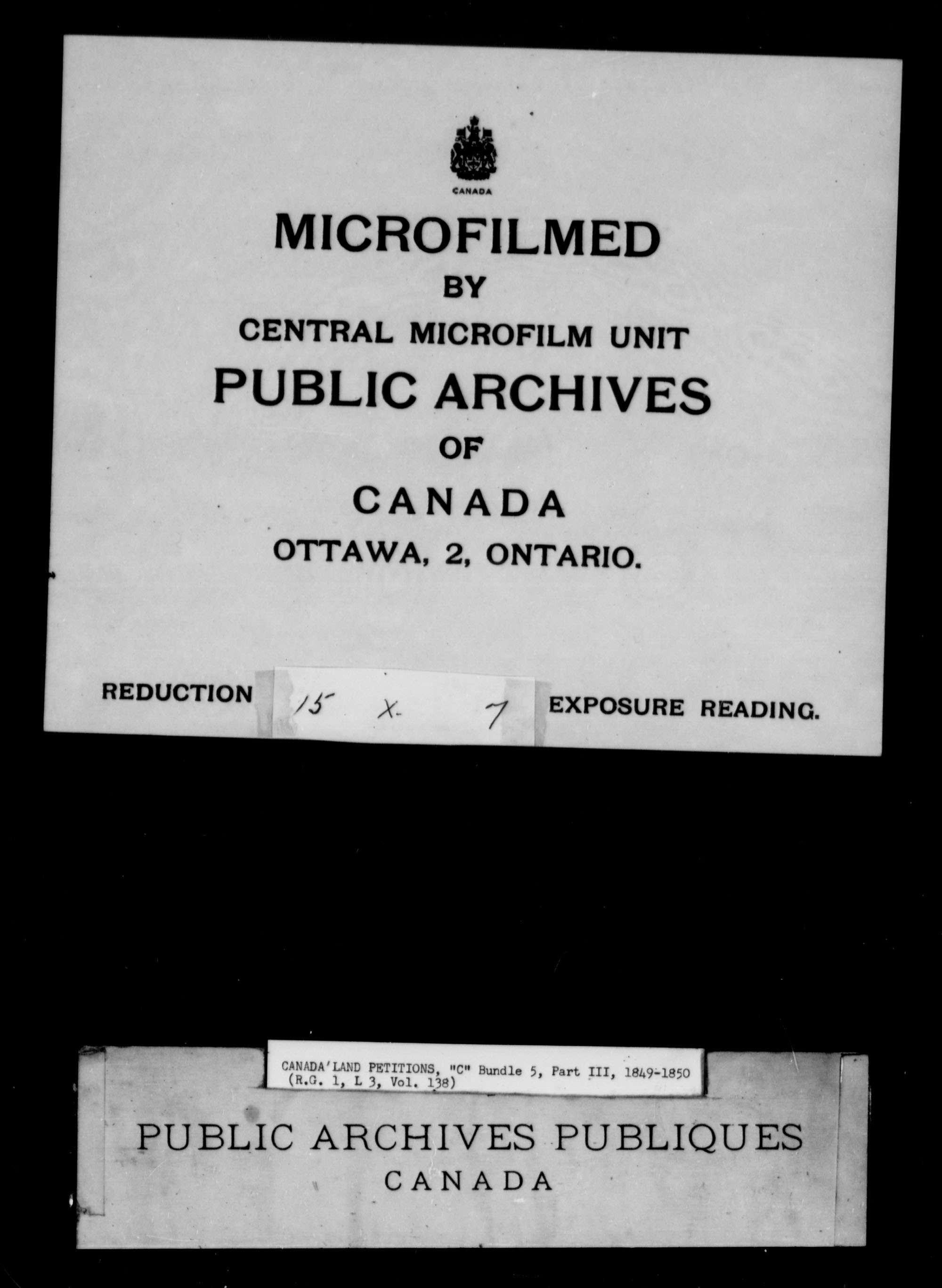 Title: Upper Canada Land Petitions (1763-1865) - Mikan Number: 205131 - Microform: c-1737