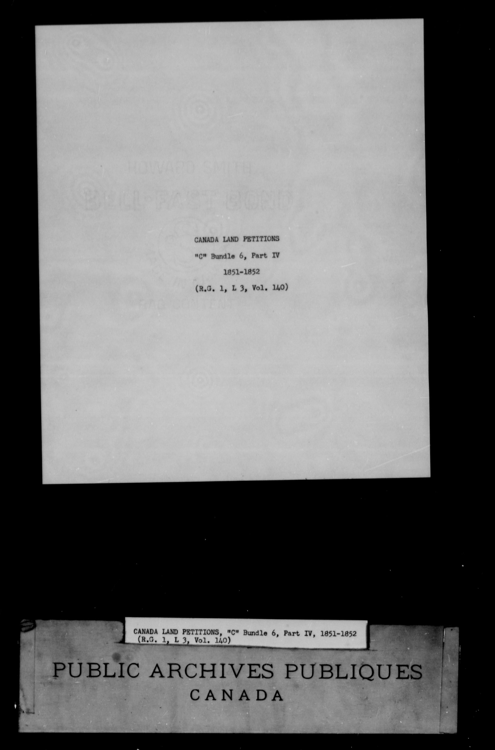 Title: Upper Canada Land Petitions (1763-1865) - Mikan Number: 205131 - Microform: c-1737