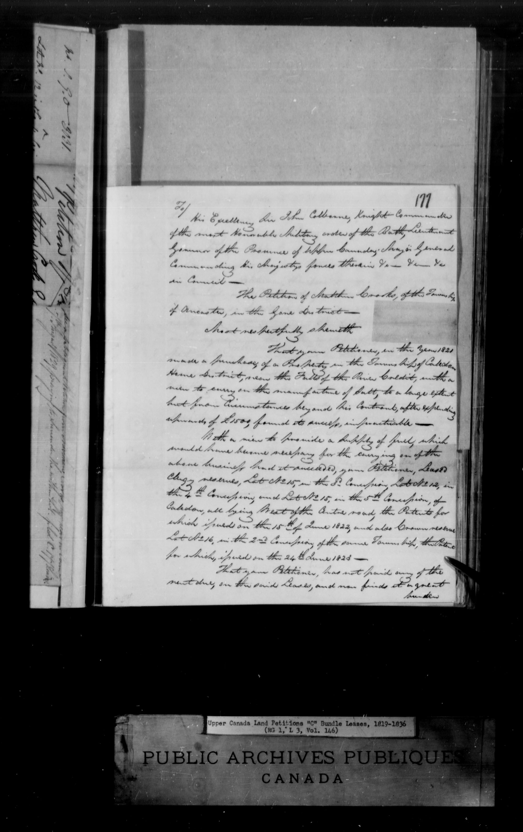 Title: Upper Canada Land Petitions (1763-1865) - Mikan Number: 205131 - Microform: c-1740