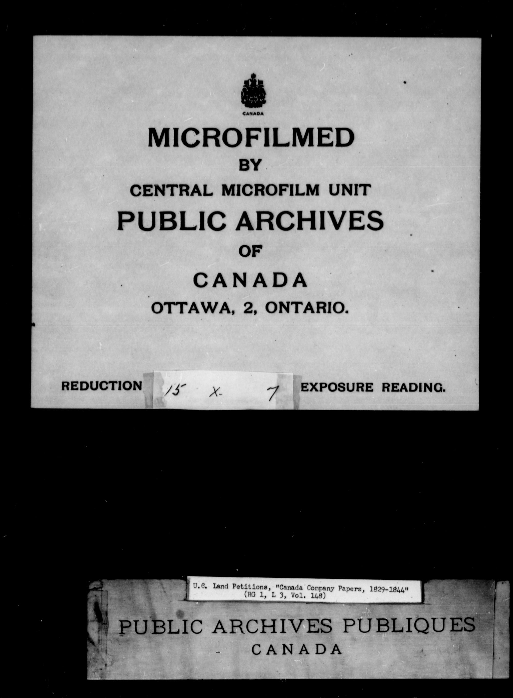 Titre : Demandes de terres du Haut-Canada (1763-1865) - N d'enregistrement Mikan : 205131 - Microforme : c-1742