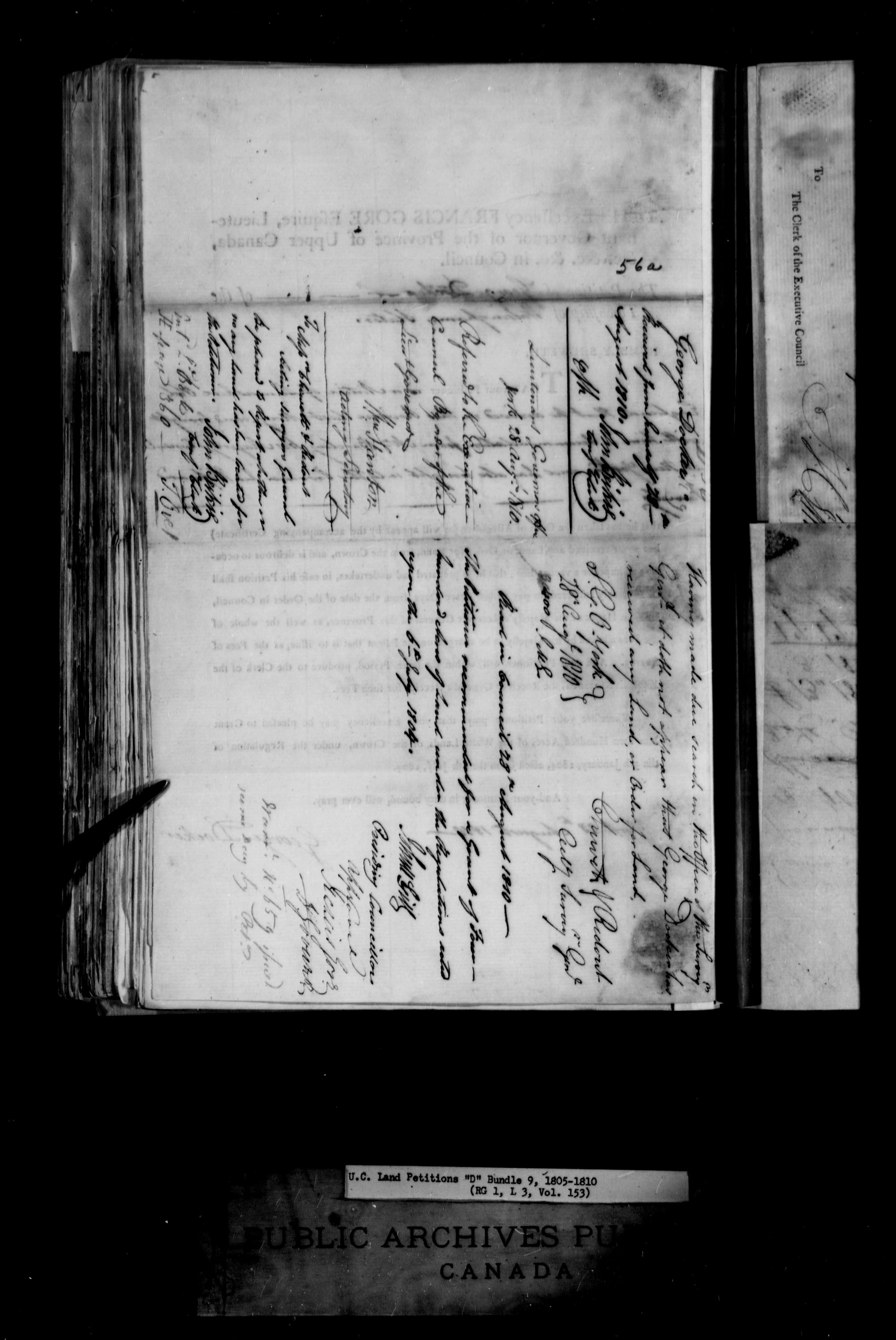 Title: Upper Canada Land Petitions (1763-1865) - Mikan Number: 205131 - Microform: c-1744