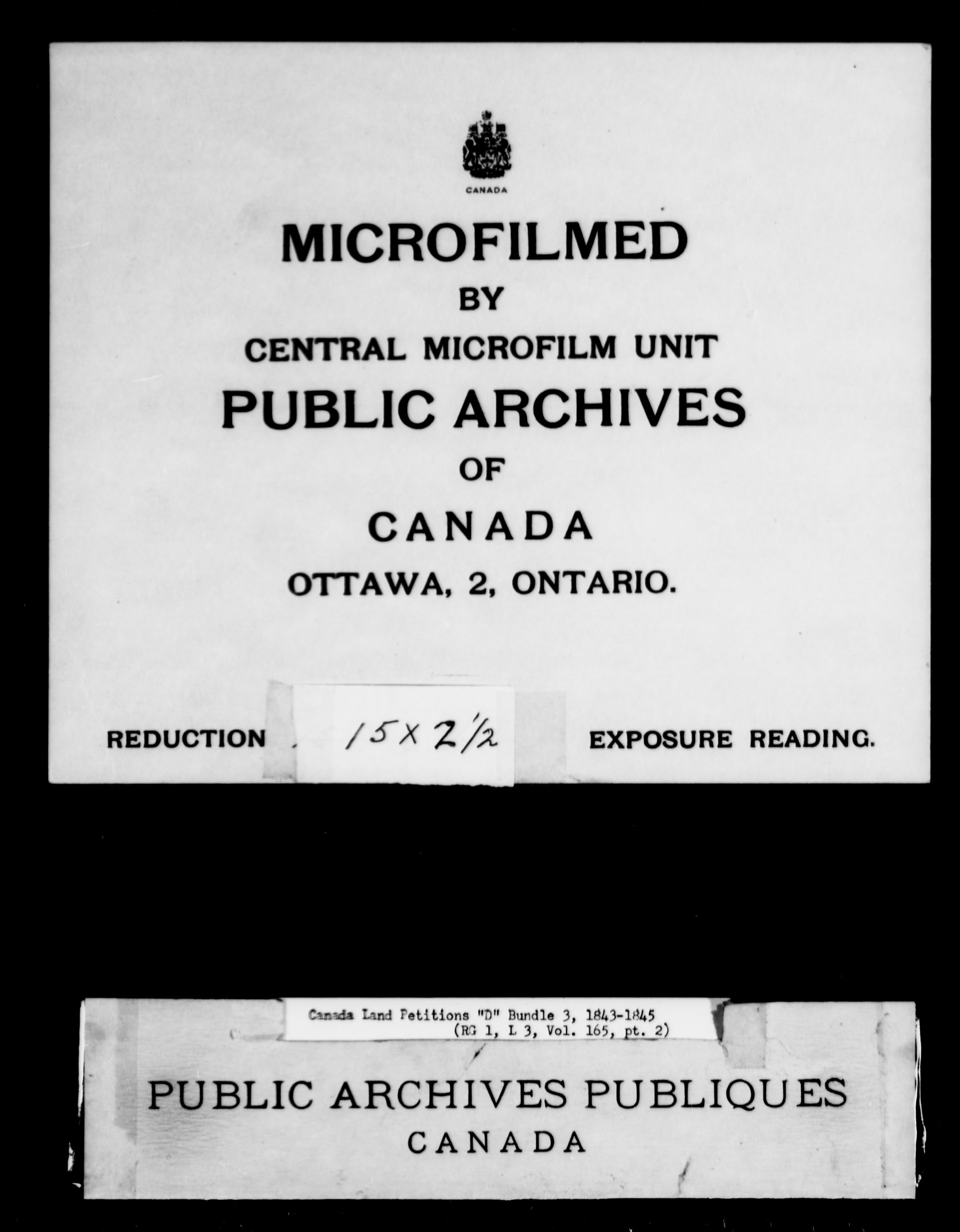 Title: Upper Canada Land Petitions (1763-1865) - Mikan Number: 205131 - Microform: c-1881