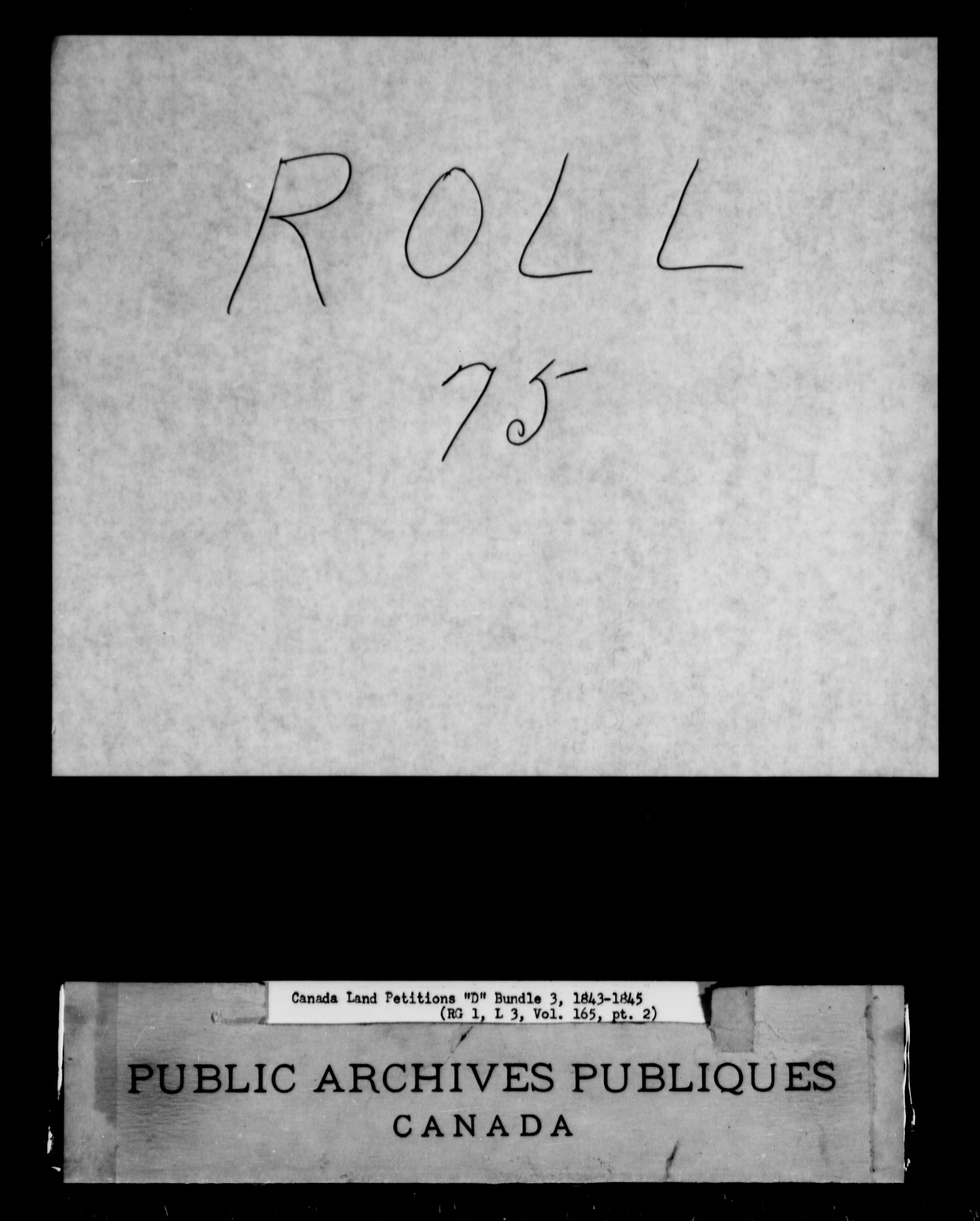 Title: Upper Canada Land Petitions (1763-1865) - Mikan Number: 205131 - Microform: c-1881