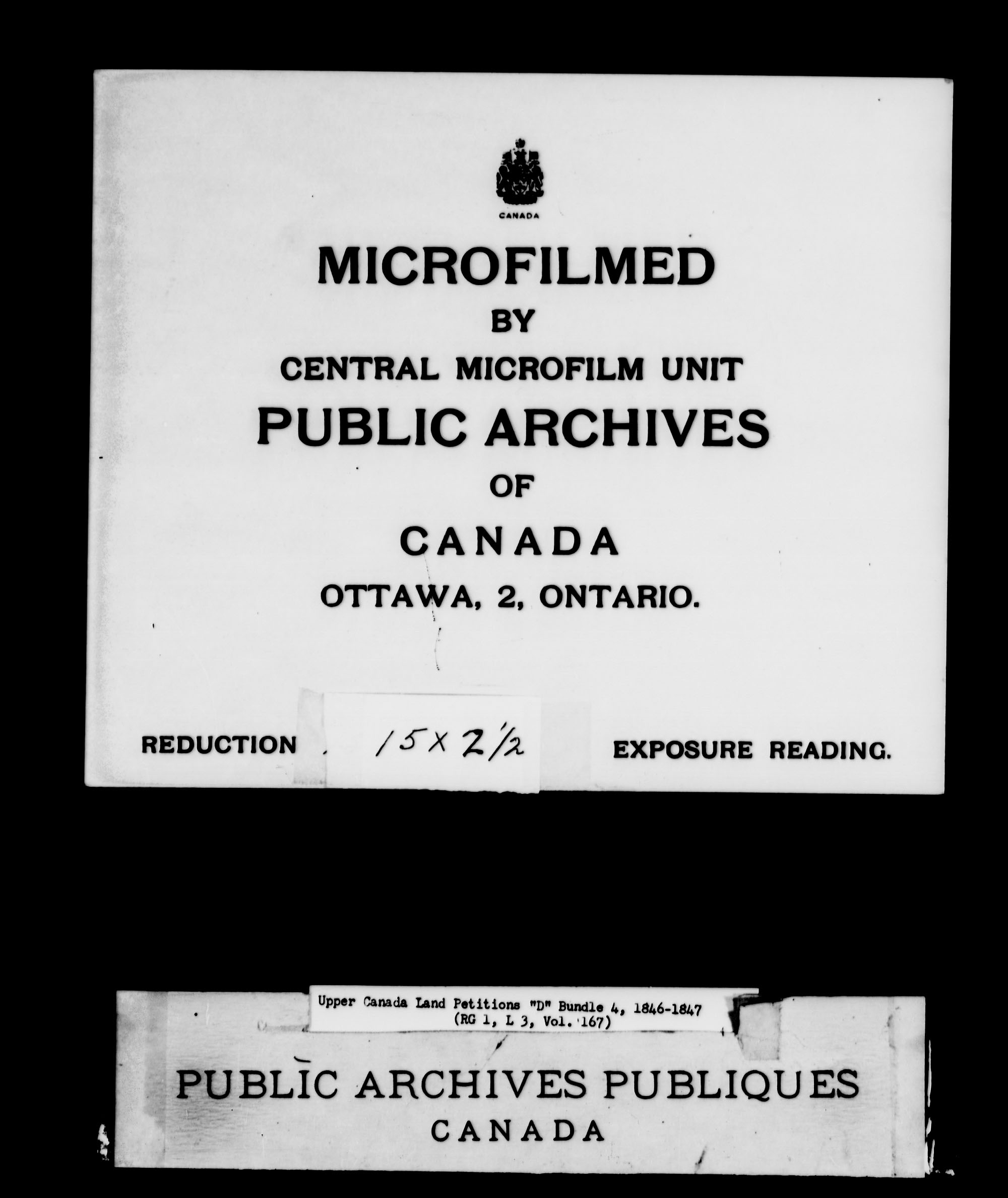 Title: Upper Canada Land Petitions (1763-1865) - Mikan Number: 205131 - Microform: c-1882