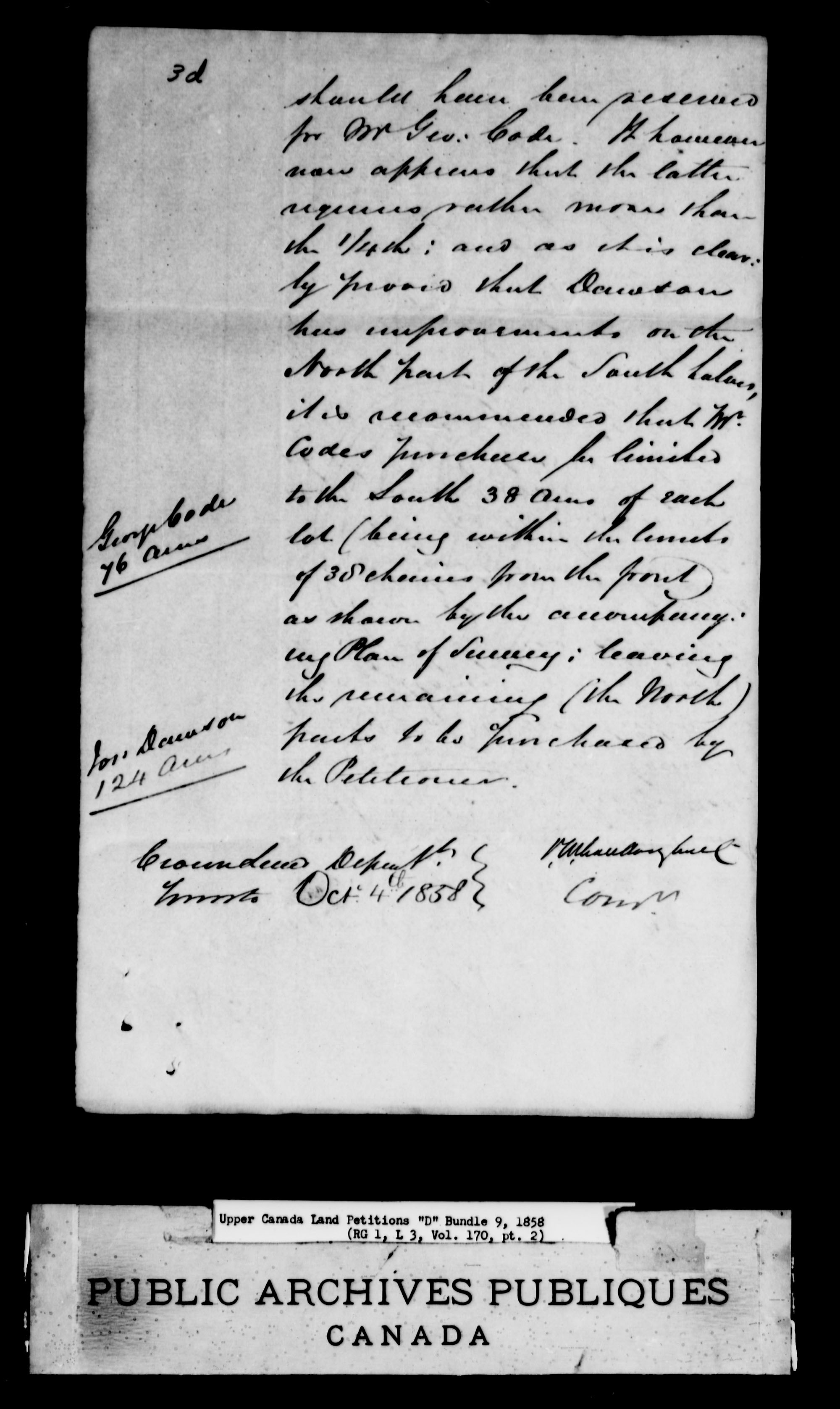 Title: Upper Canada Land Petitions (1763-1865) - Mikan Number: 205131 - Microform: c-1884