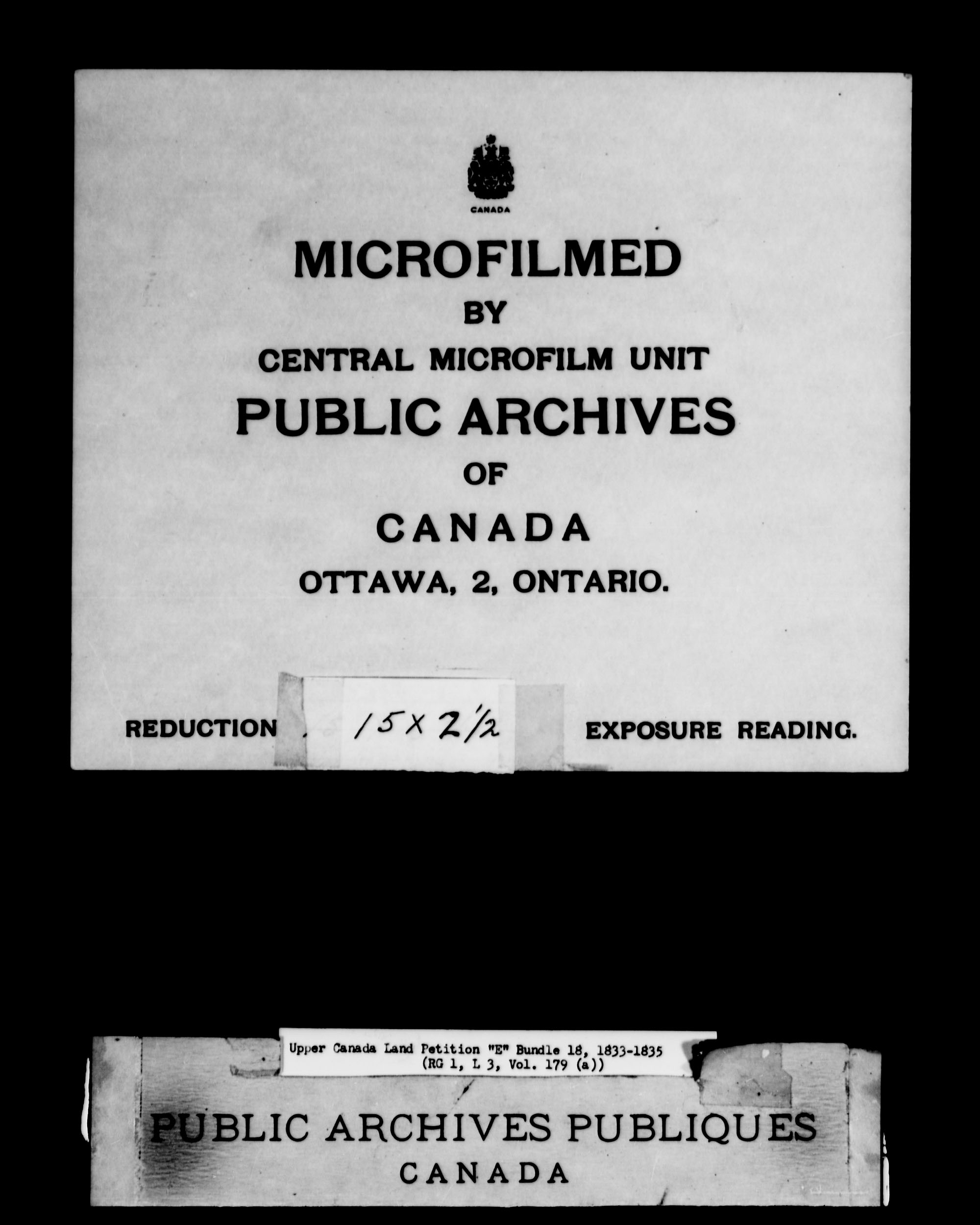 Titre : Demandes de terres du Haut-Canada (1763-1865) - N d'enregistrement Mikan : 205131 - Microforme : c-1890