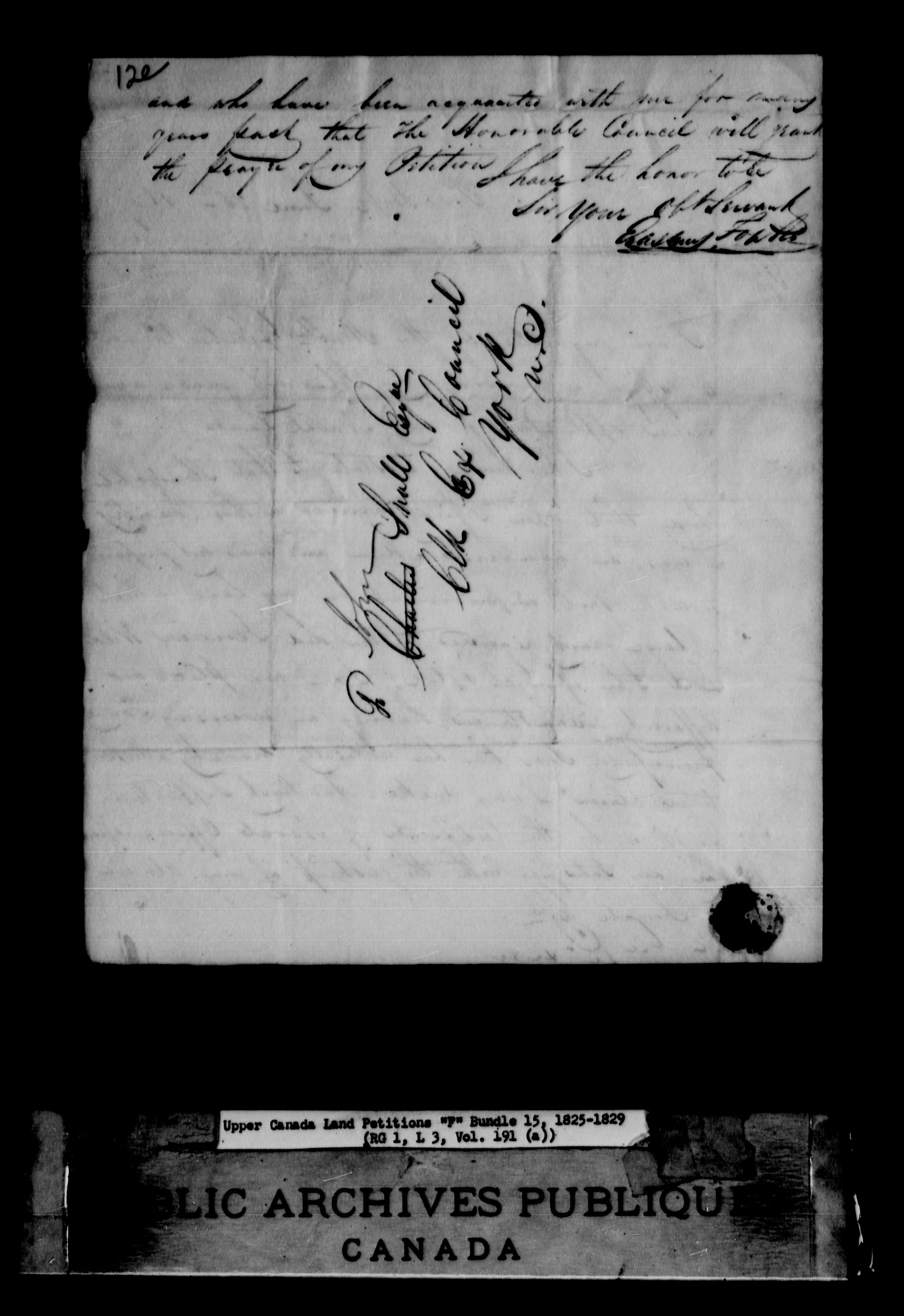 Title: Upper Canada Land Petitions (1763-1865) - Mikan Number: 205131 - Microform: c-1898