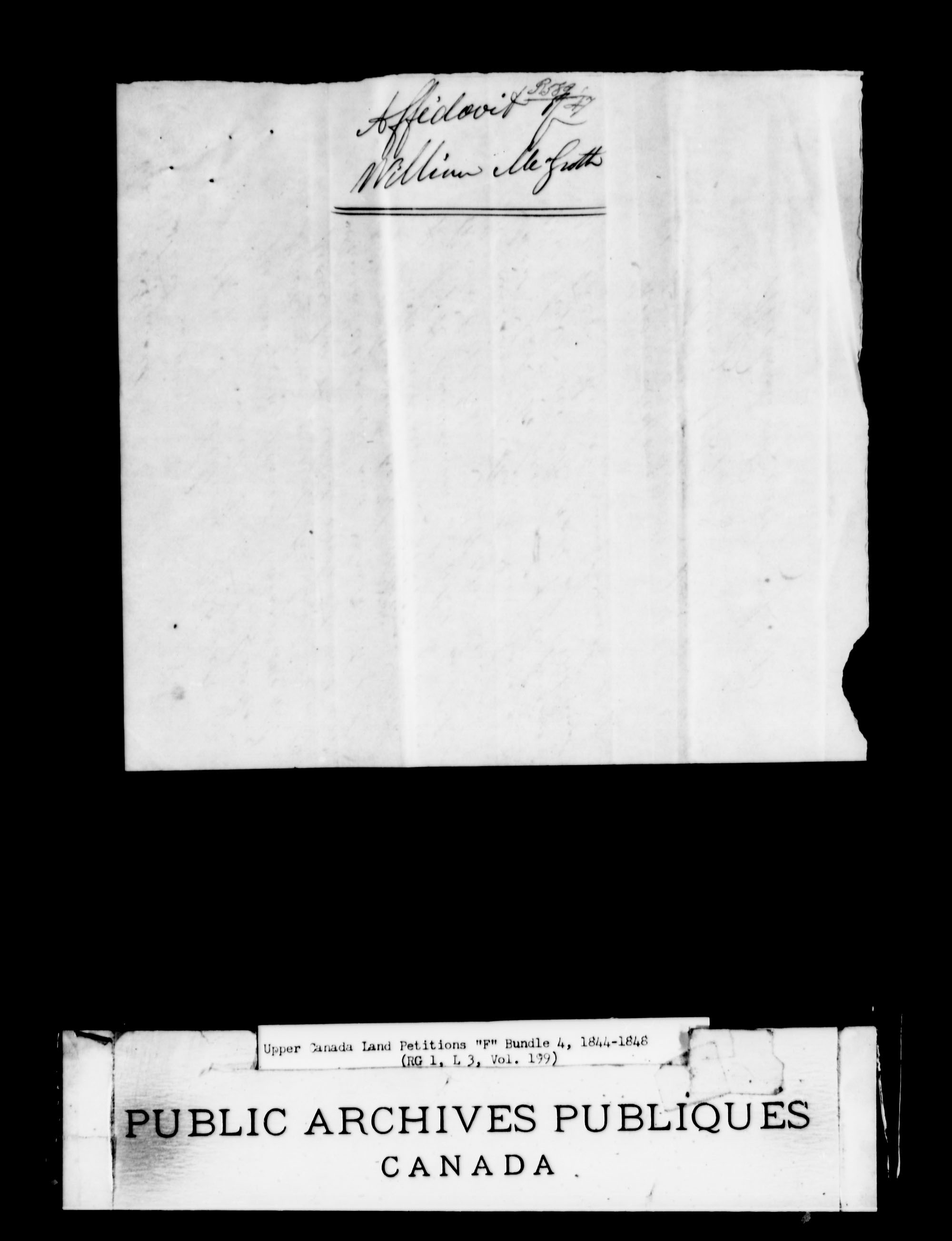 Title: Upper Canada Land Petitions (1763-1865) - Mikan Number: 205131 - Microform: c-2024