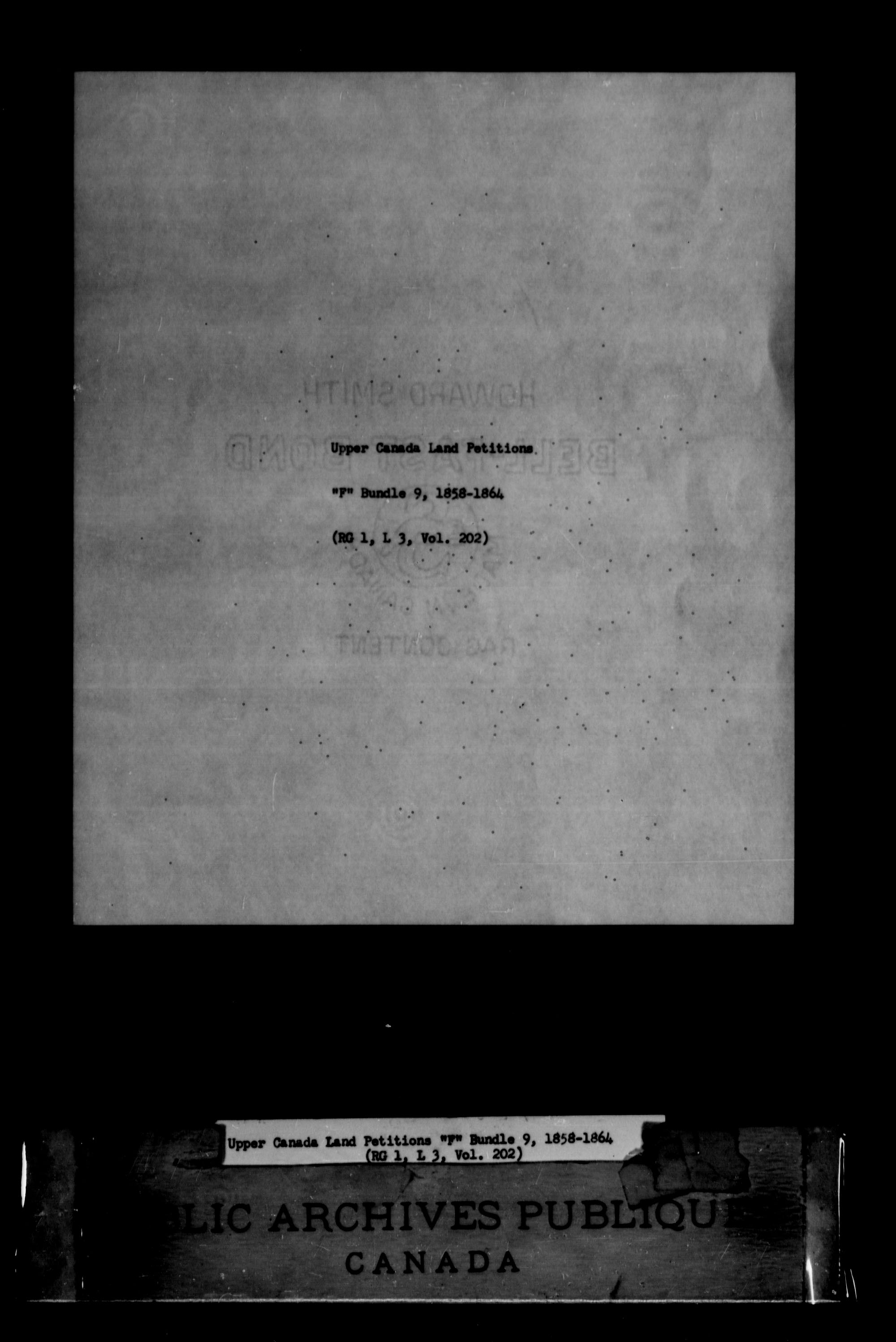 Titre : Demandes de terres du Haut-Canada (1763-1865) - N d'enregistrement Mikan : 205131 - Microforme : c-2027