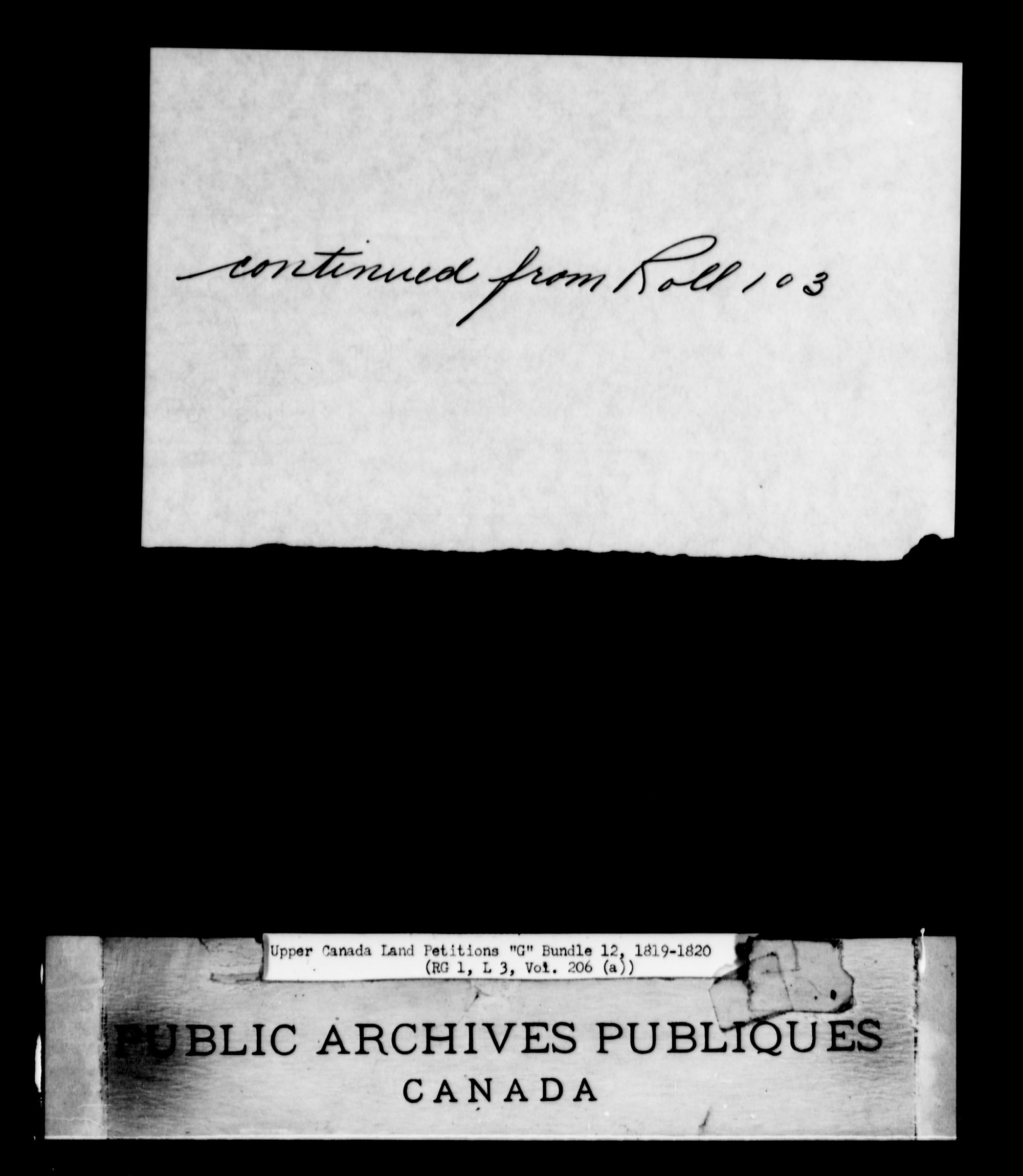 Title: Upper Canada Land Petitions (1763-1865) - Mikan Number: 205131 - Microform: c-2031