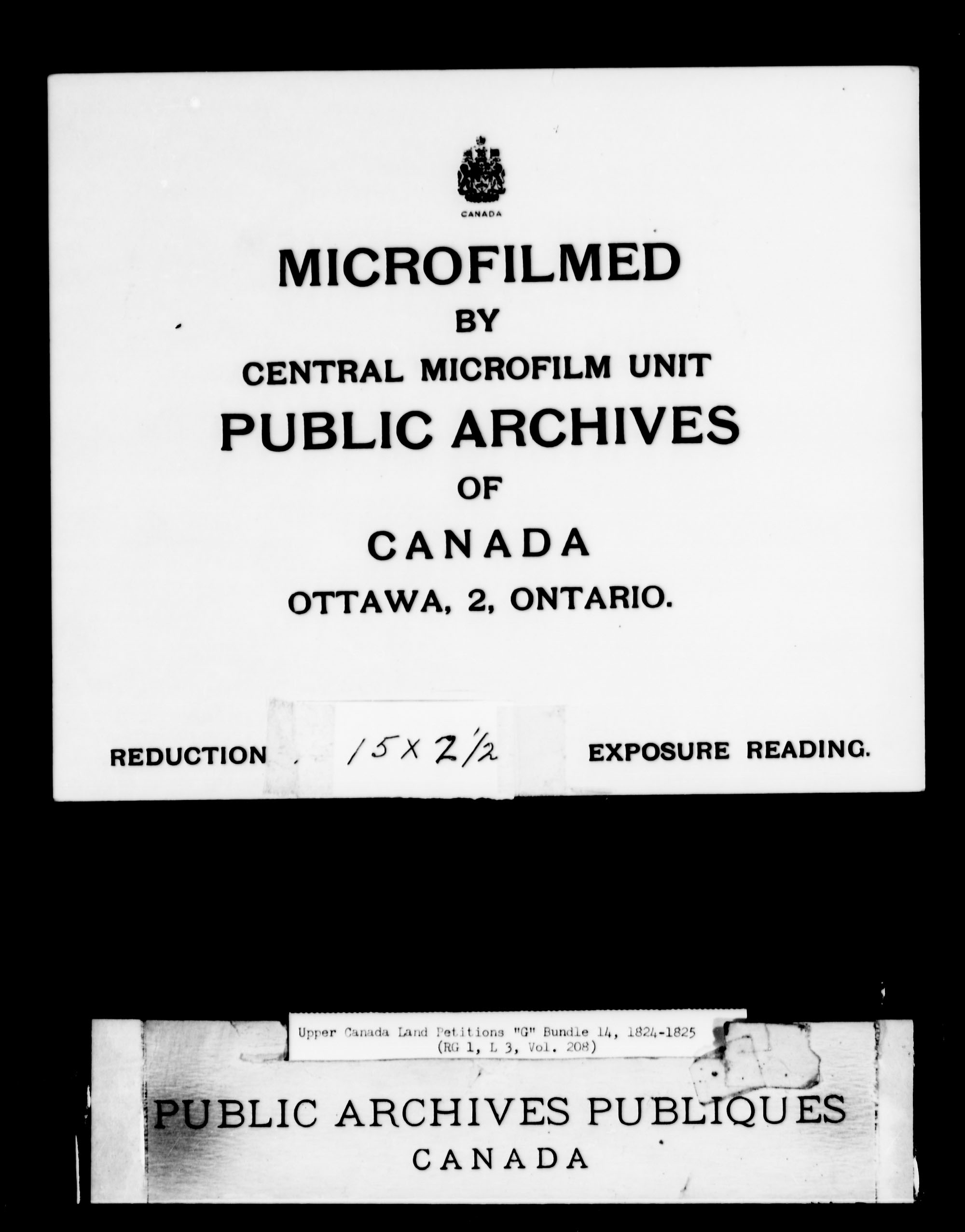 Title: Upper Canada Land Petitions (1763-1865) - Mikan Number: 205131 - Microform: c-2032