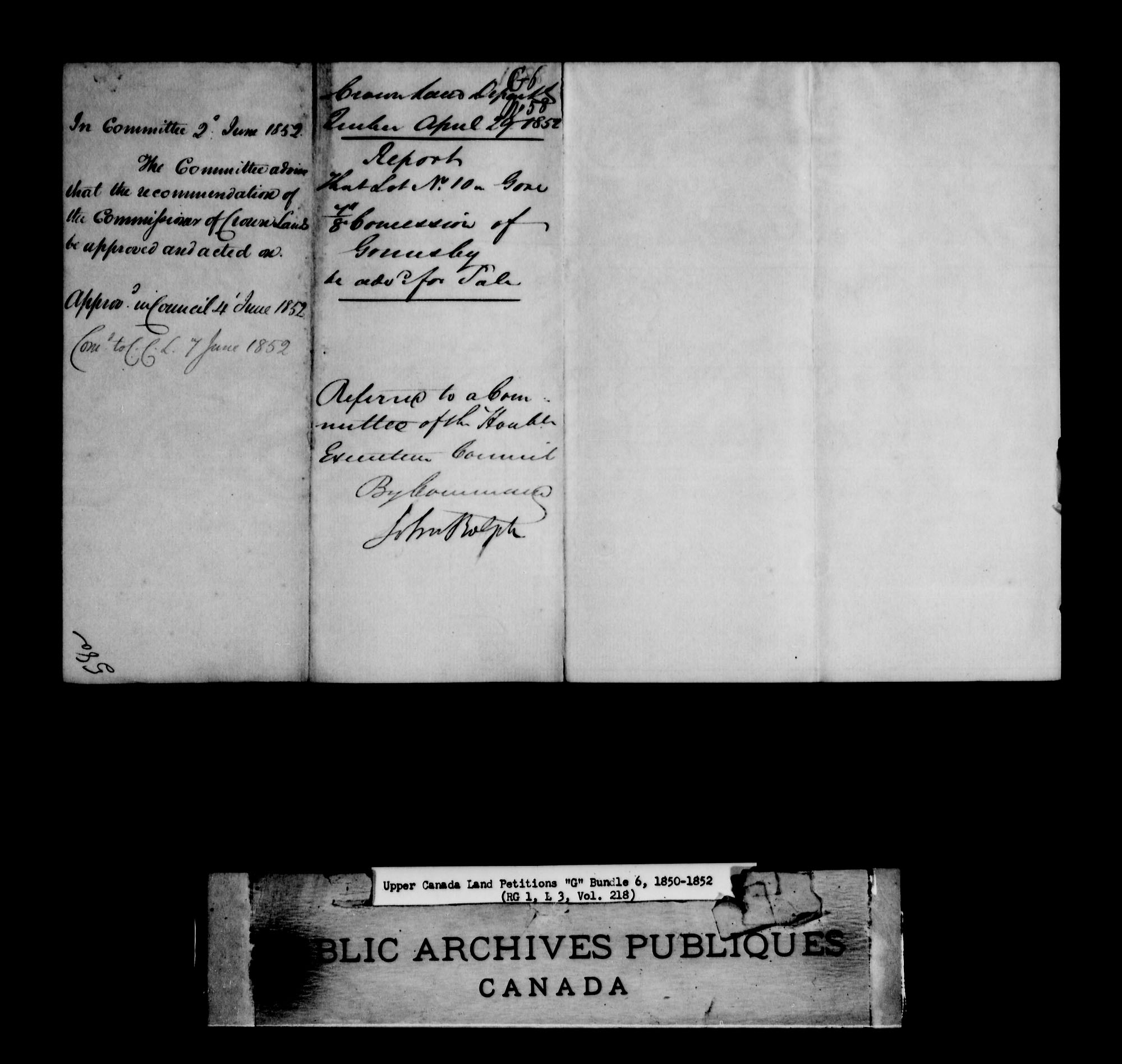 Title: Upper Canada Land Petitions (1763-1865) - Mikan Number: 205131 - Microform: c-2039