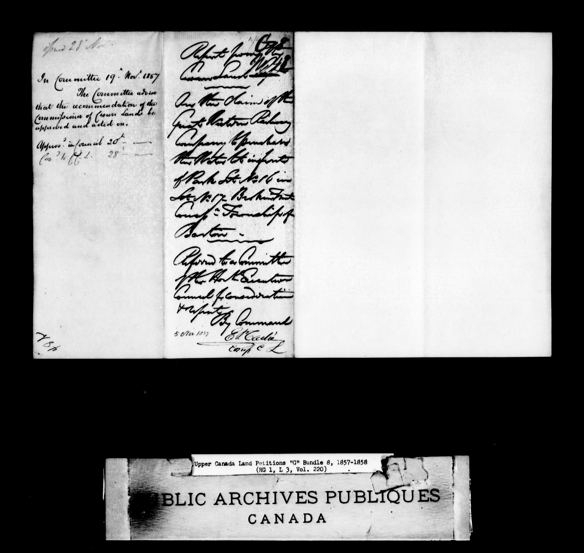 Title: Upper Canada Land Petitions (1763-1865) - Mikan Number: 205131 - Microform: c-2040