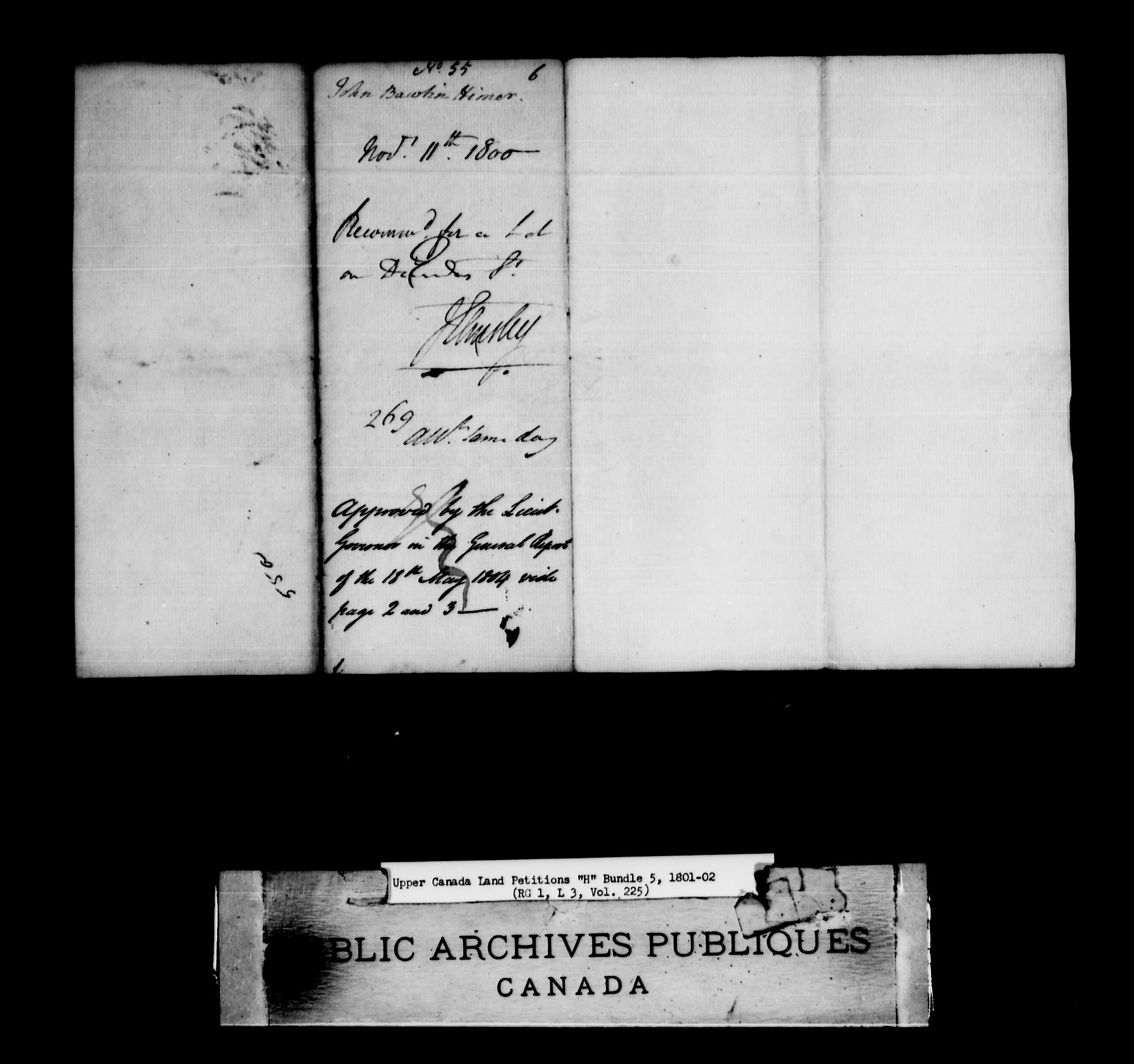 Title: Upper Canada Land Petitions (1763-1865) - Mikan Number: 205131 - Microform: c-2044