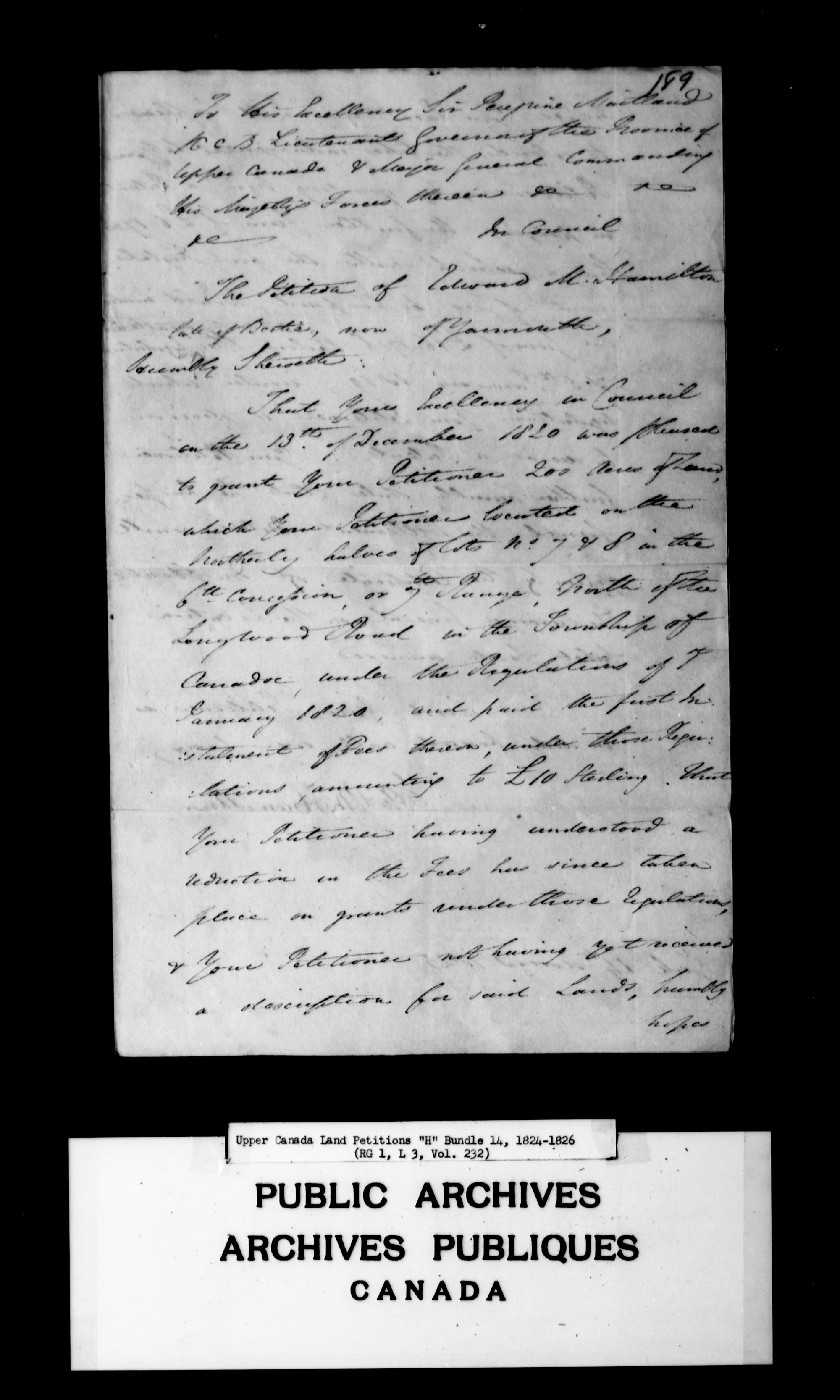 Title: Upper Canada Land Petitions (1763-1865) - Mikan Number: 205131 - Microform: c-2050