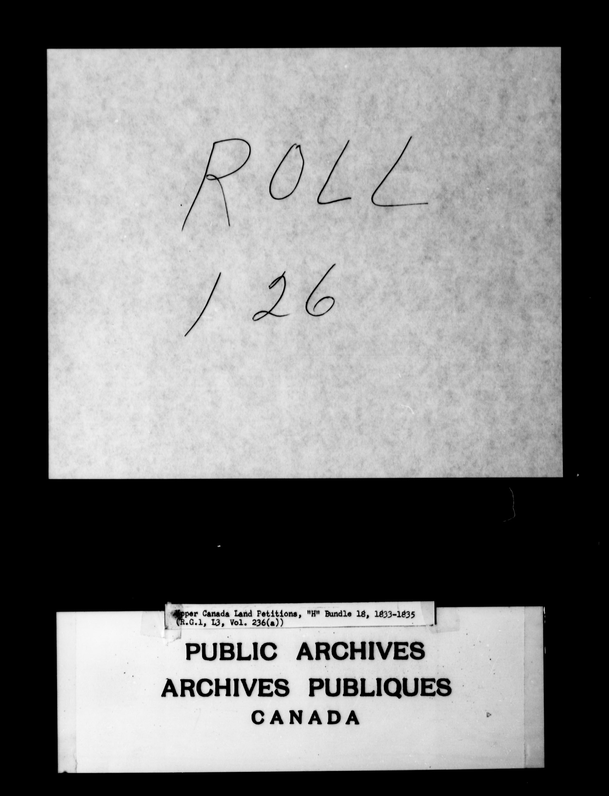 Title: Upper Canada Land Petitions (1763-1865) - Mikan Number: 205131 - Microform: c-2053