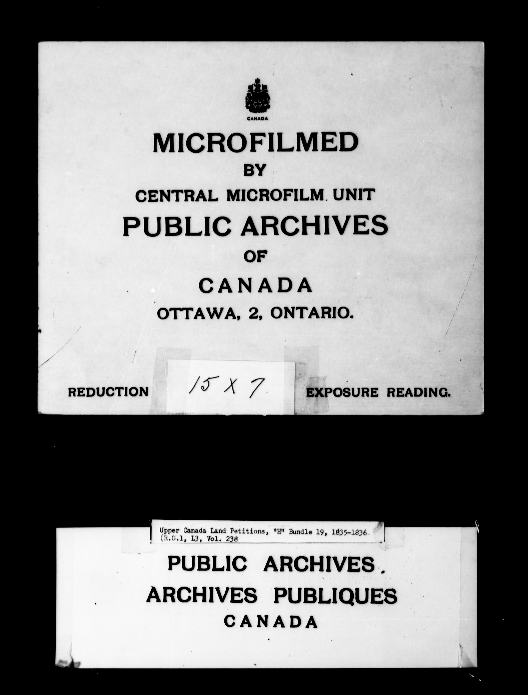 Title: Upper Canada Land Petitions (1763-1865) - Mikan Number: 205131 - Microform: c-2095