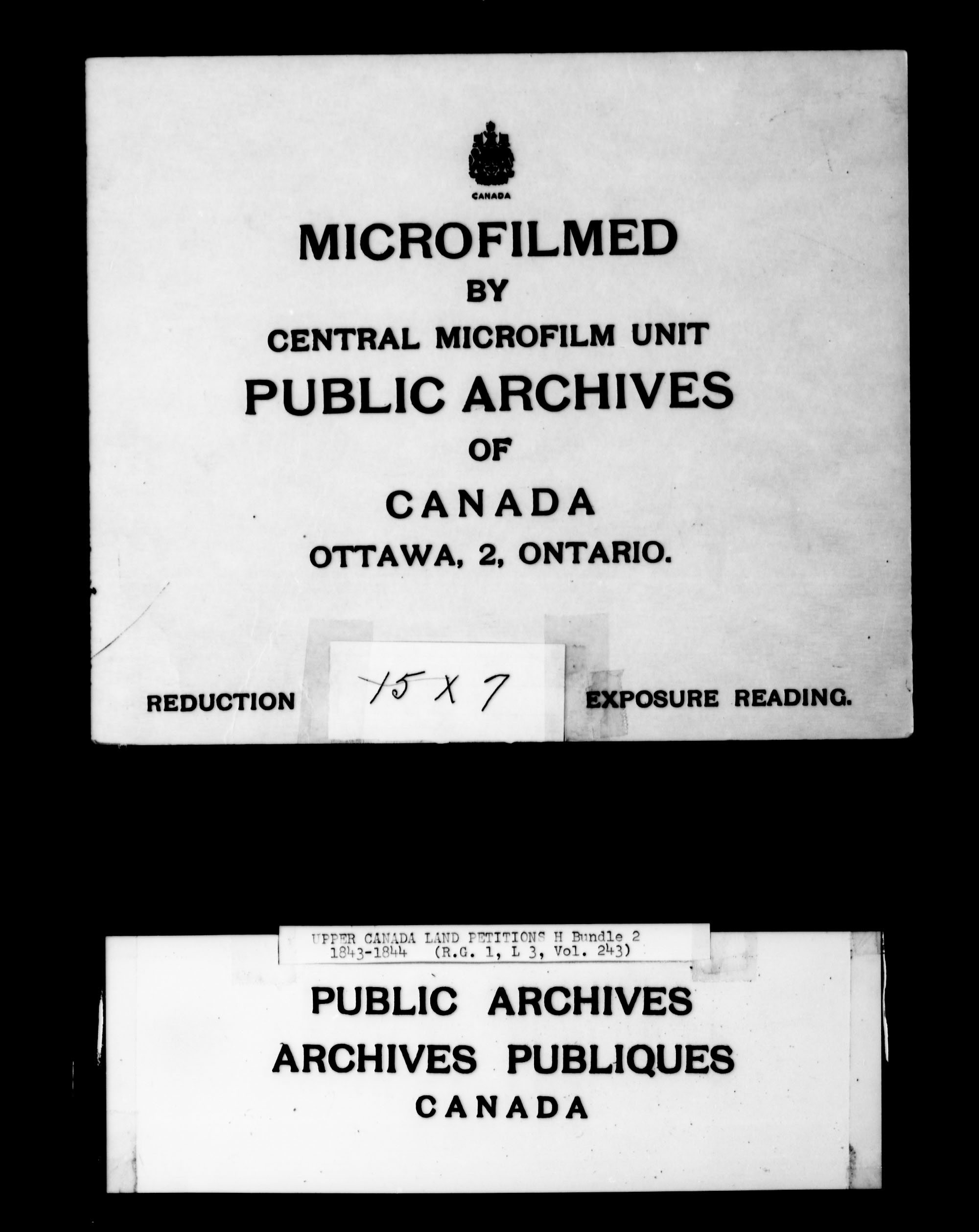 Title: Upper Canada Land Petitions (1763-1865) - Mikan Number: 205131 - Microform: c-2098