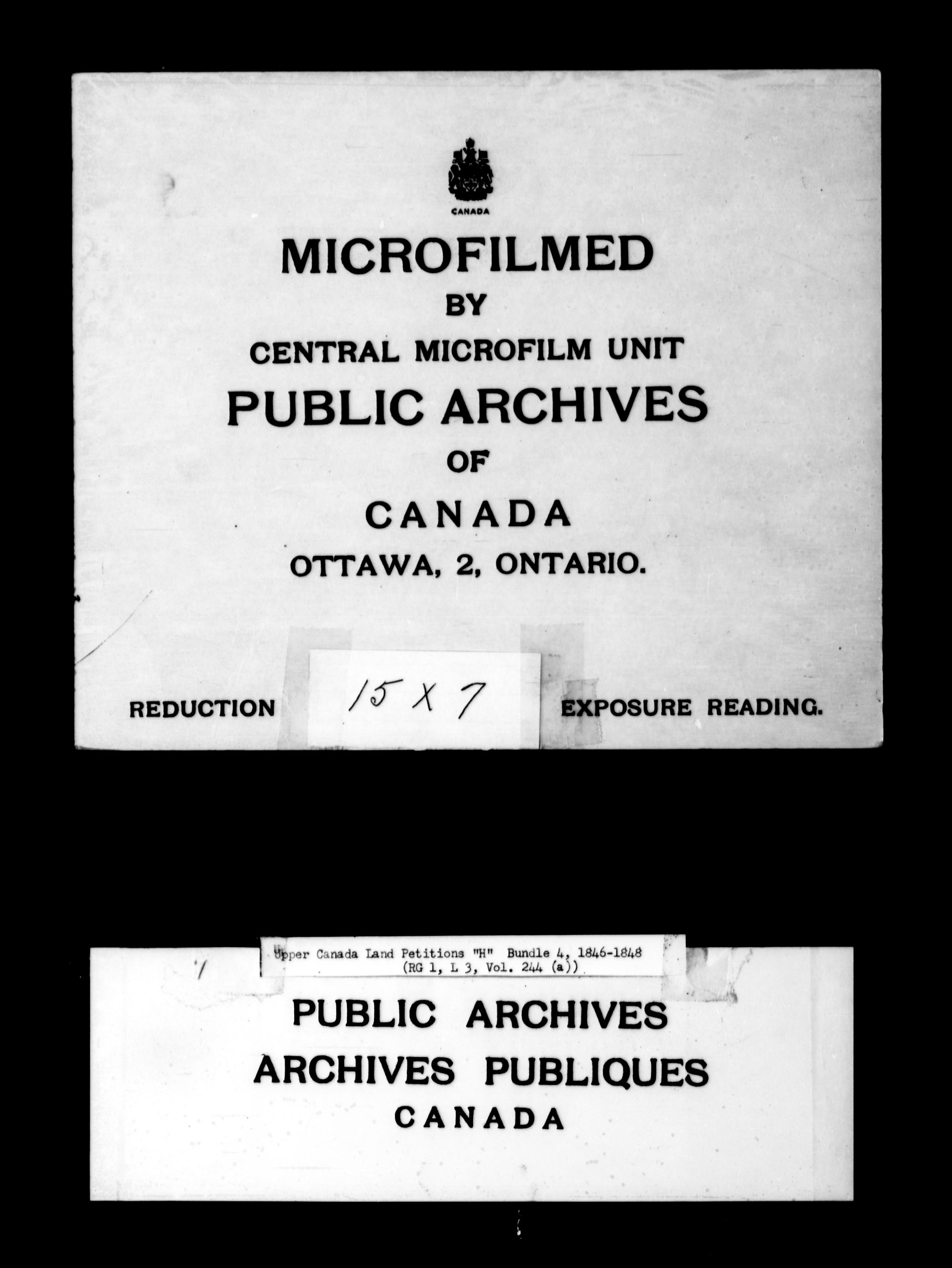 Title: Upper Canada Land Petitions (1763-1865) - Mikan Number: 205131 - Microform: c-2100