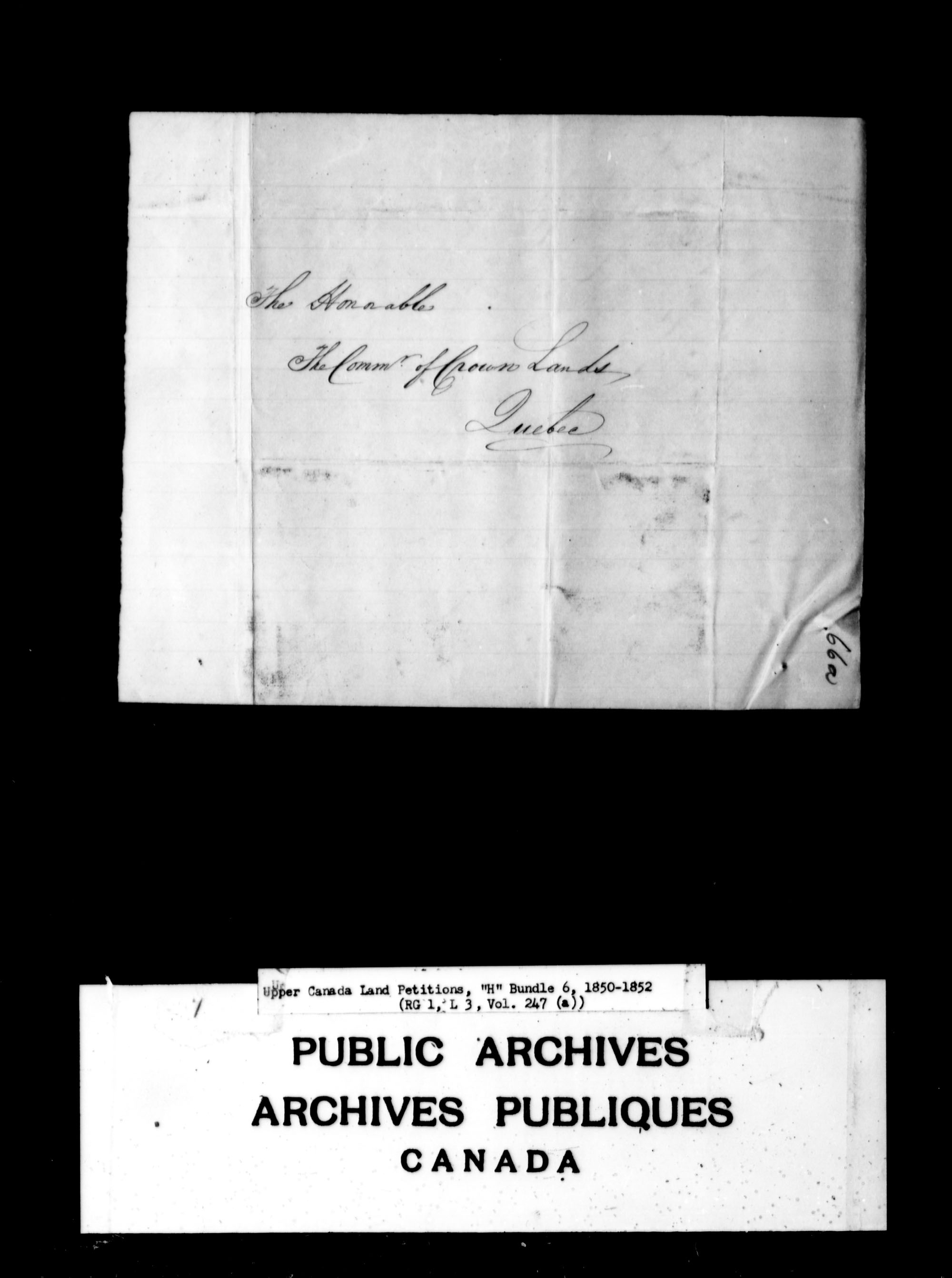 Title: Upper Canada Land Petitions (1763-1865) - Mikan Number: 205131 - Microform: c-2101
