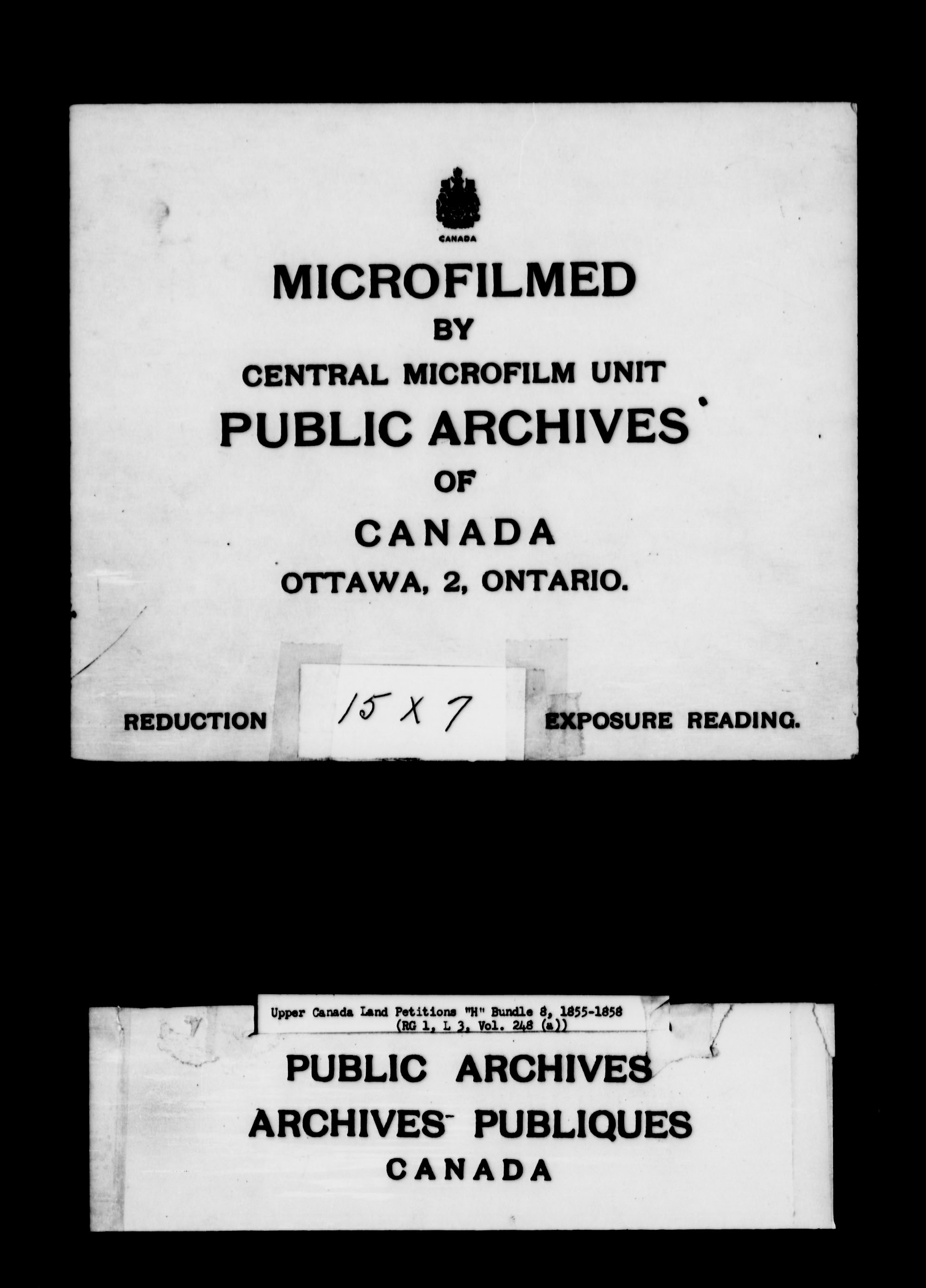 Title: Upper Canada Land Petitions (1763-1865) - Mikan Number: 205131 - Microform: c-2105