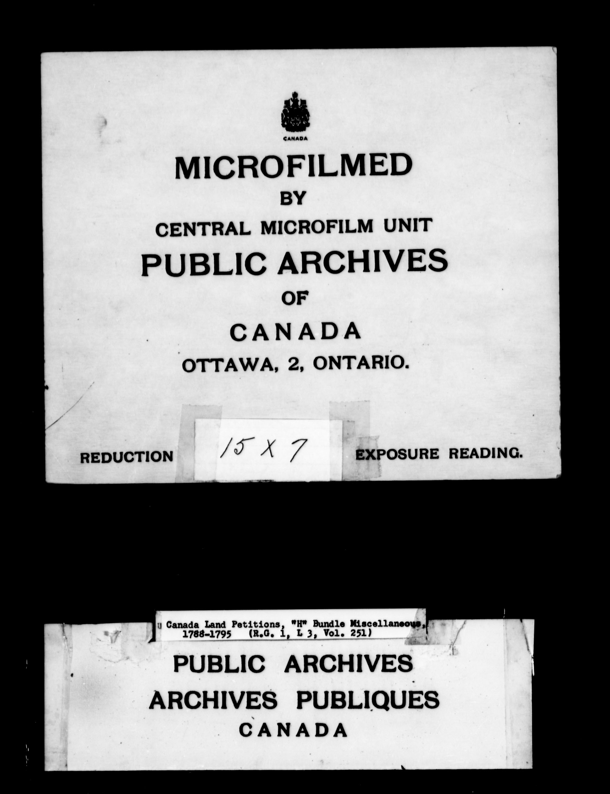 Title: Upper Canada Land Petitions (1763-1865) - Mikan Number: 205131 - Microform: c-2107